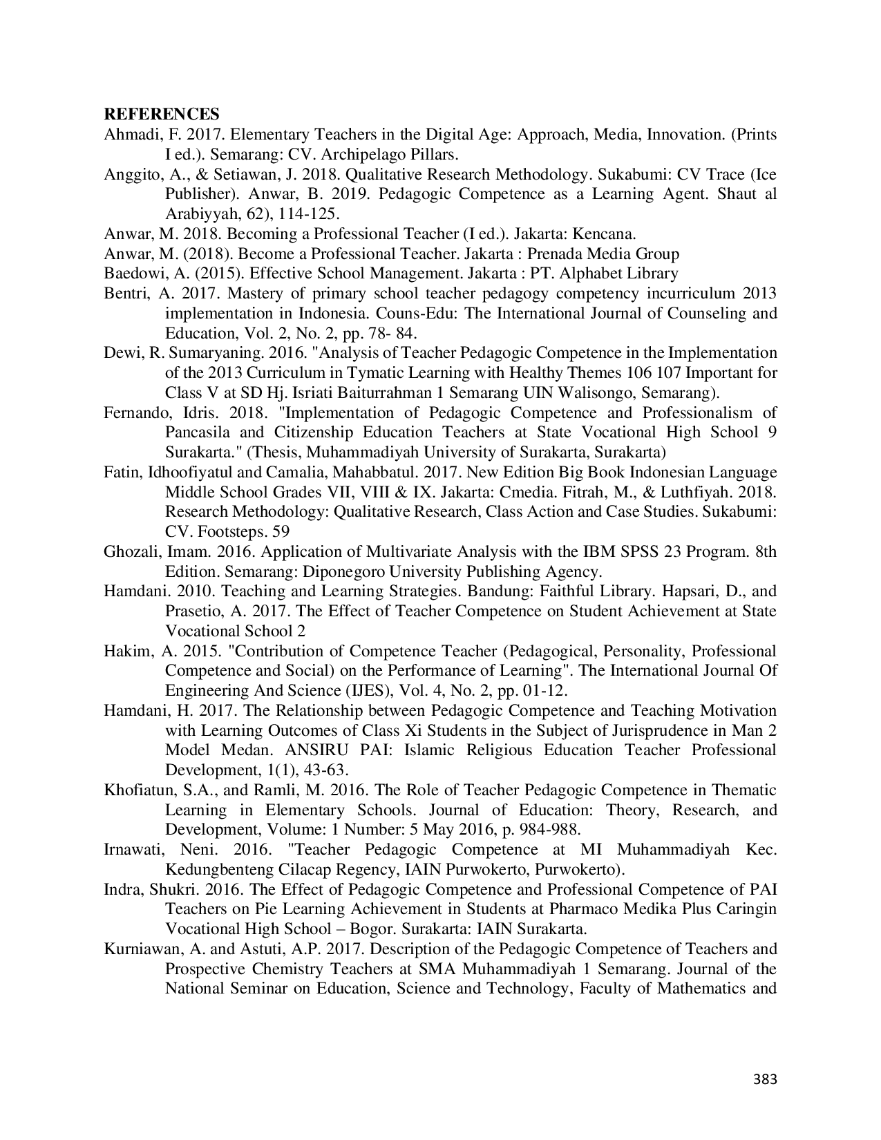 JURIS Competence Implementation Teacher Pedagogy In Improving Quality Of Learning In Schools