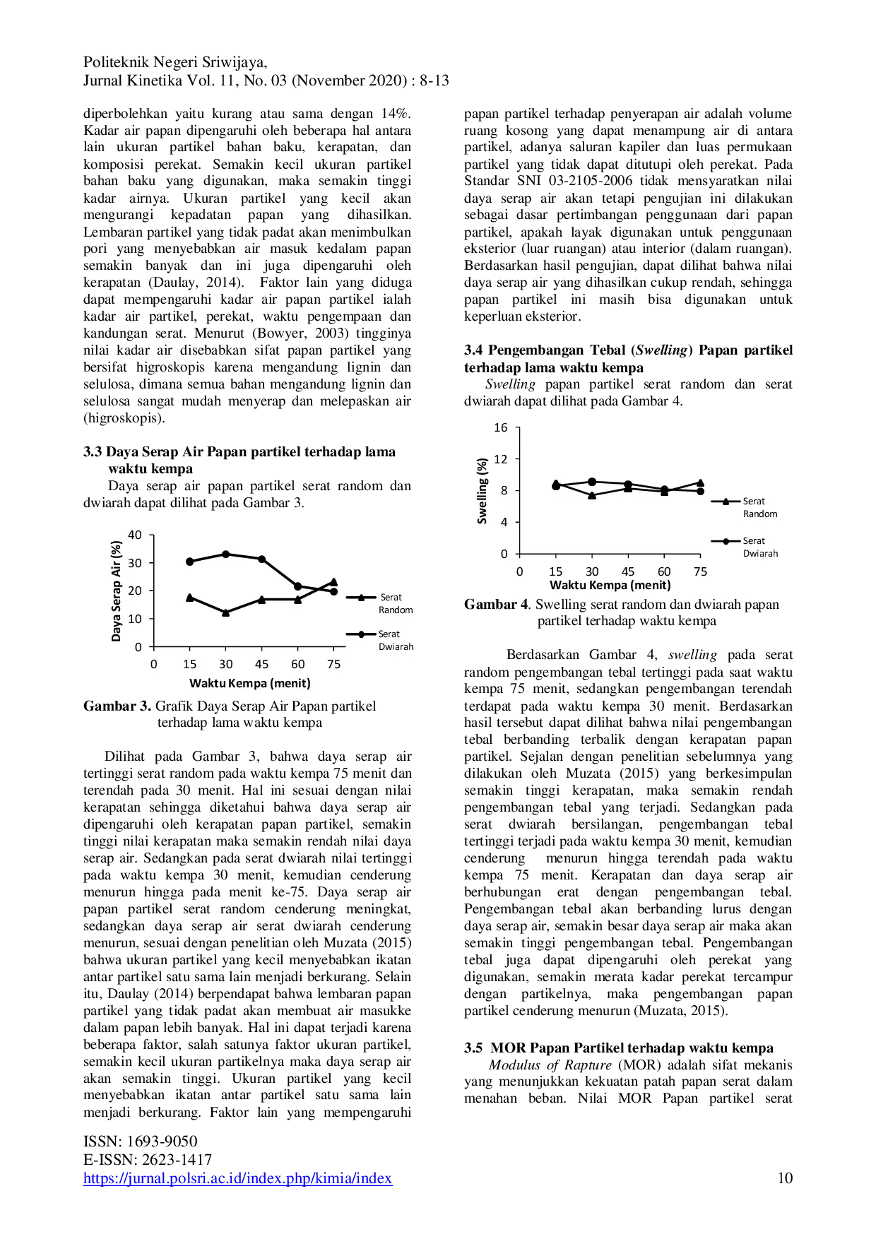 JURIS Papan Partikel Ampas Tebu Saccharum Officinarum Dengan Perekat High Density Polyethylene
