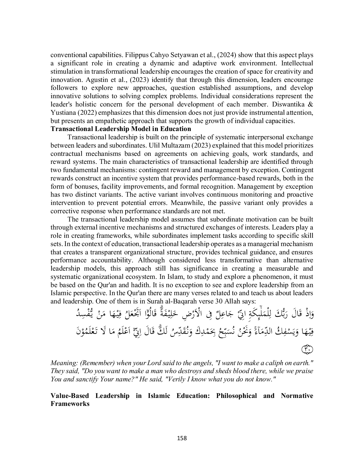 JURIS Analysis Of Instructional Leadership Models In Islamic Religious Education Management