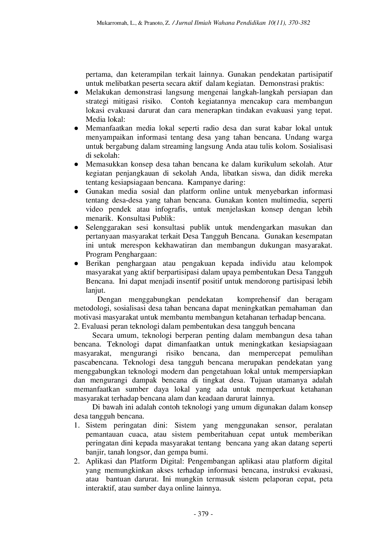 JURIS Evaluasi Implementasi Desa Tangguh Bencana Studi Kasus di Jawa Tengah dan Peran Teknologi