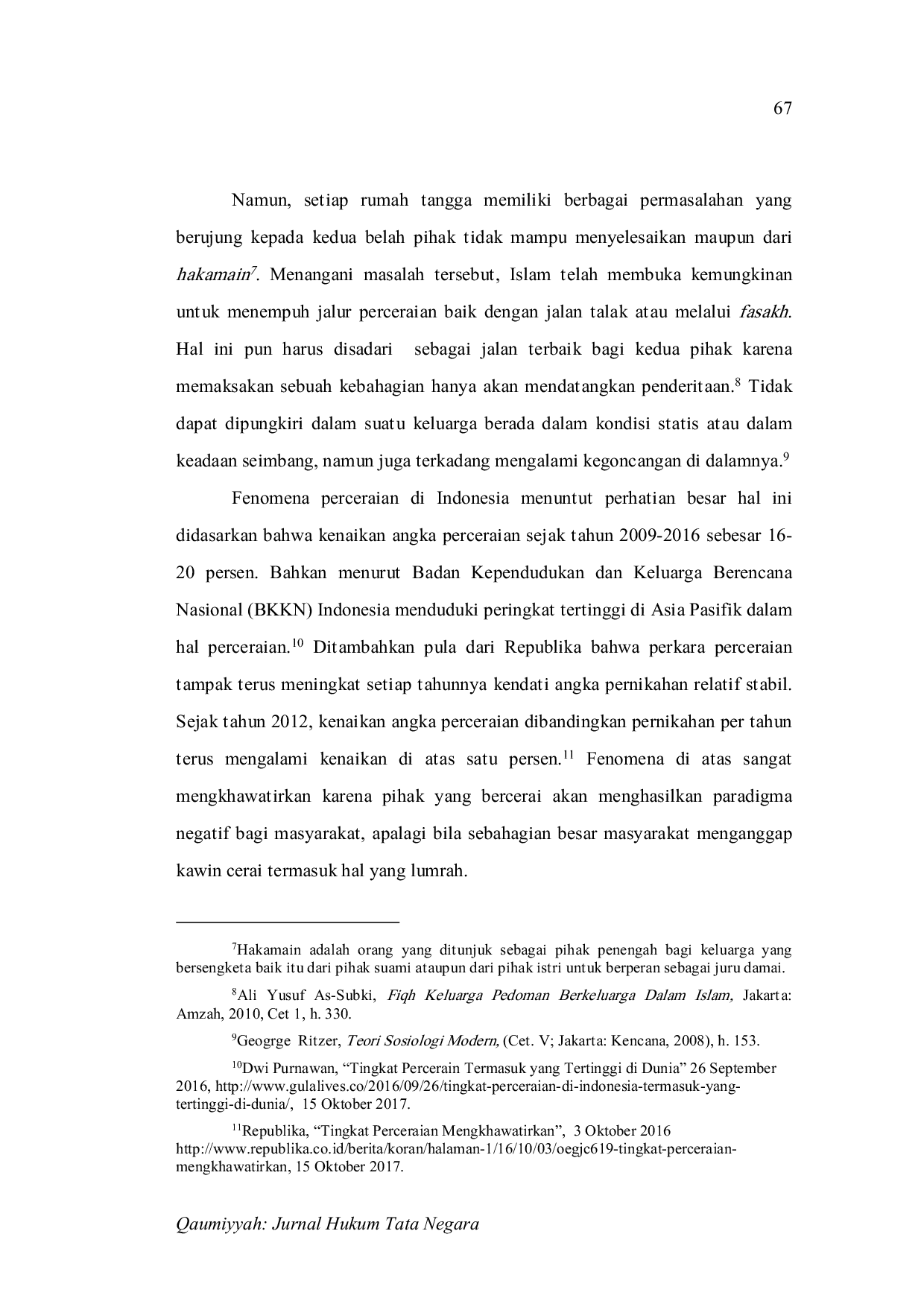 JURIS Faktor Faktor Perceraian Pada Masyarakat Muslim Kota Palu Analisis Sosiologis