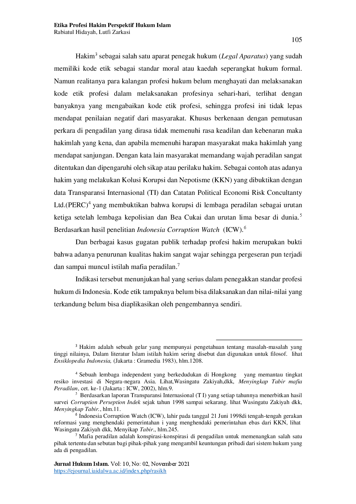 juris Etika Profesi Hakim Perspektif Hukum Islam
