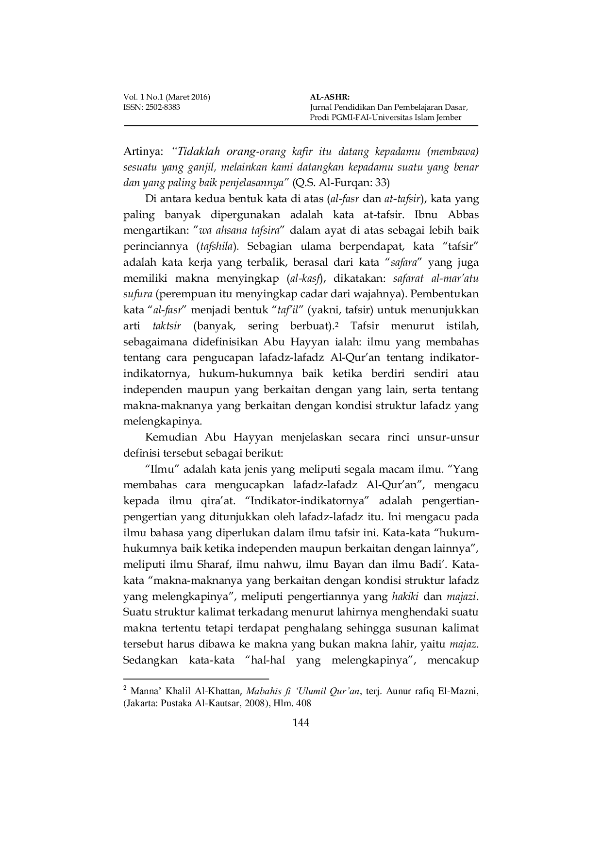 JURIS Tafsir Takwil Dan Hermeneutik