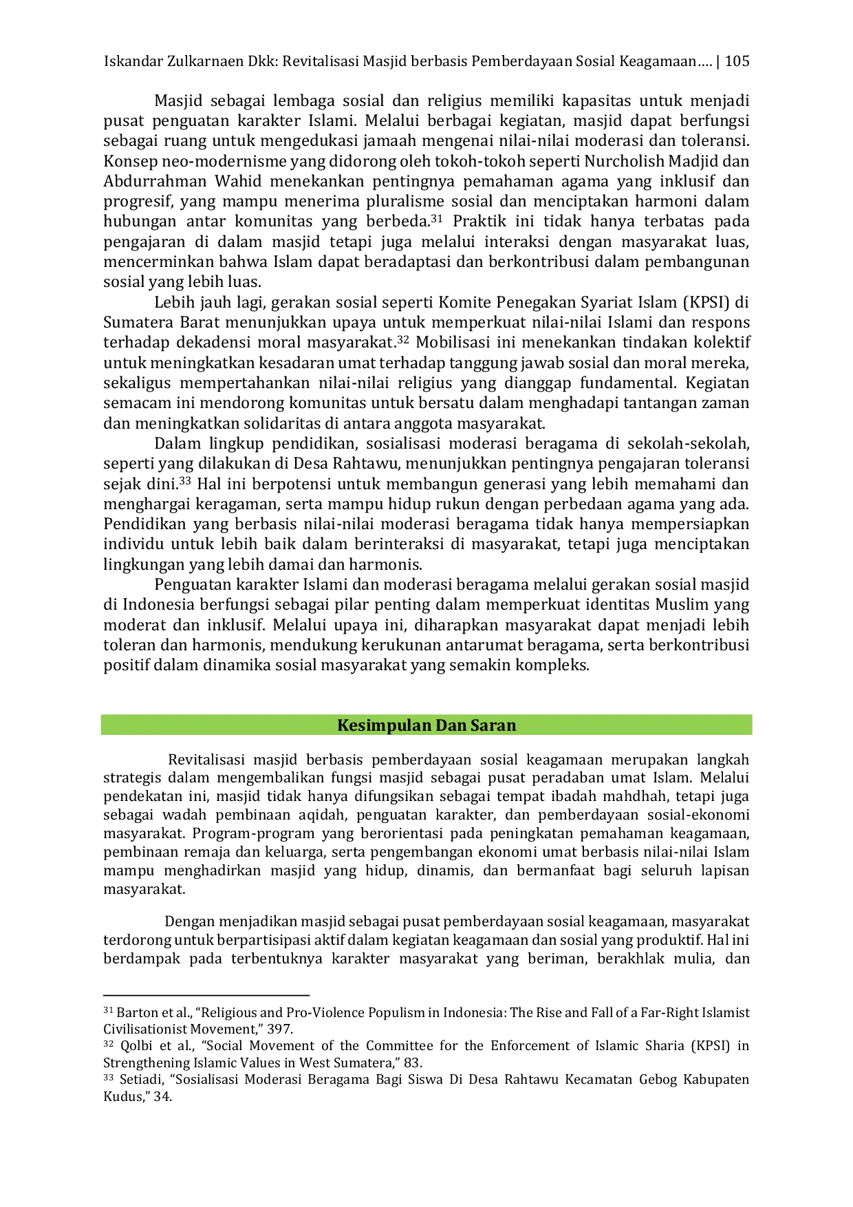 JURIS Revitalisasi Masjid Berbasis Pemberdayaan Sosial Keagamaan Dalam Upaya Pengukuhan Aqidah Dan Karakter Masyarakat Islam