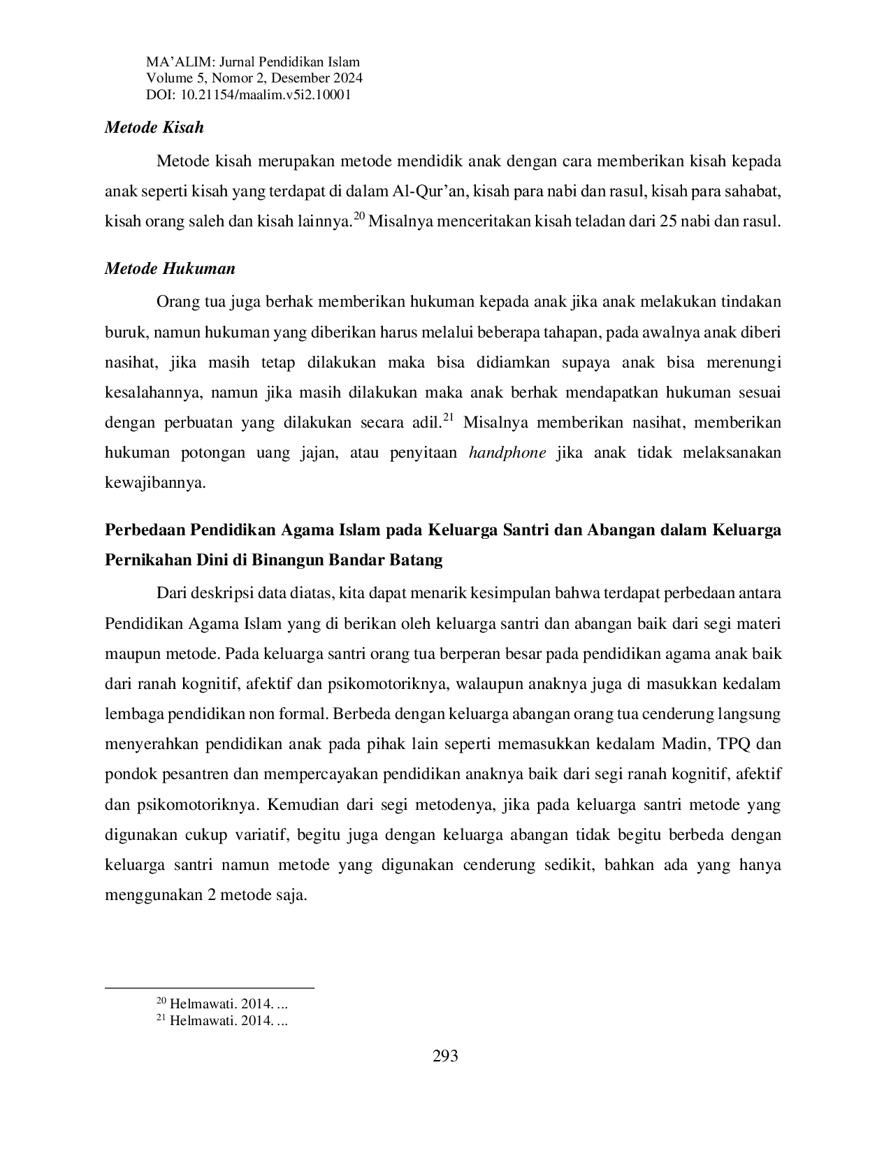 JURIS Pendidikan Agama Islam pada Keluarga Pernikahan Dini di Binangun Bandar Batang