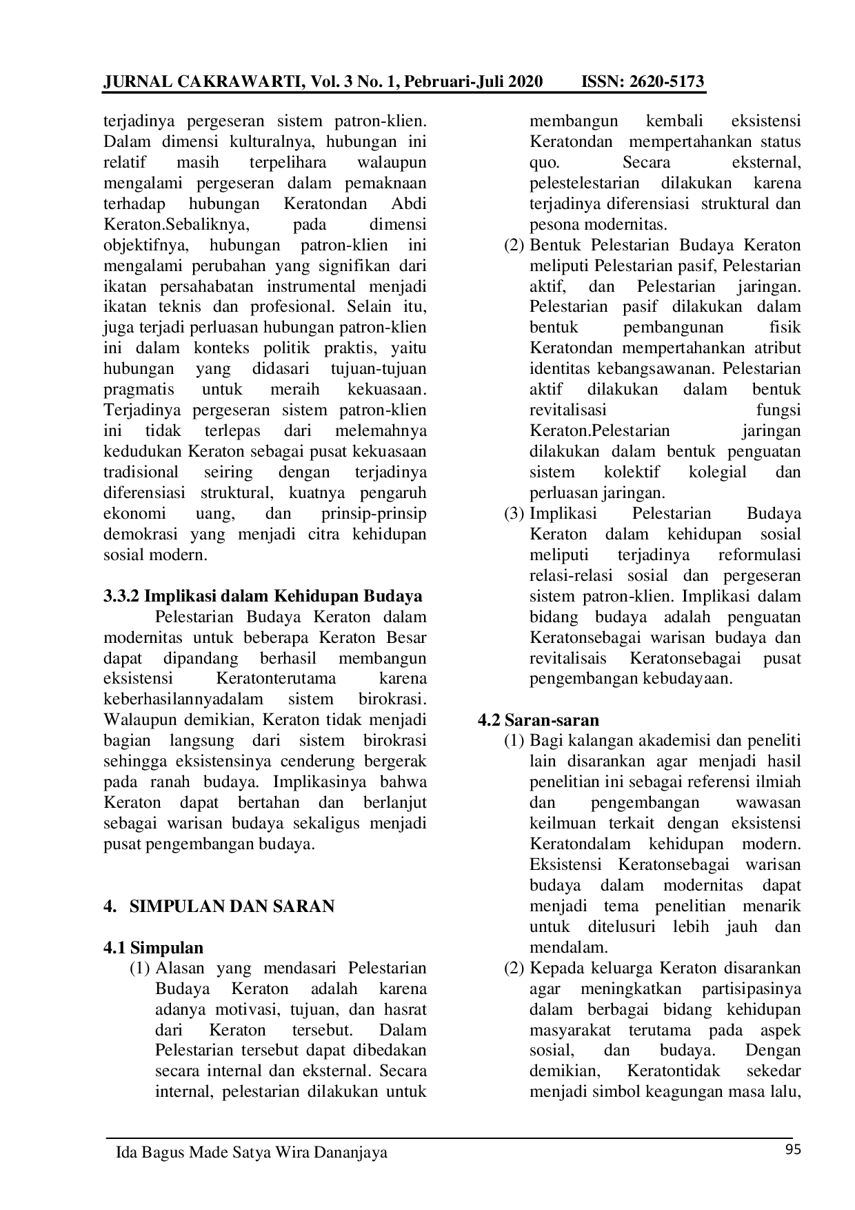 JURIS Keraton Indonesia Antara Pelestarian Budaya Dan Modernitas