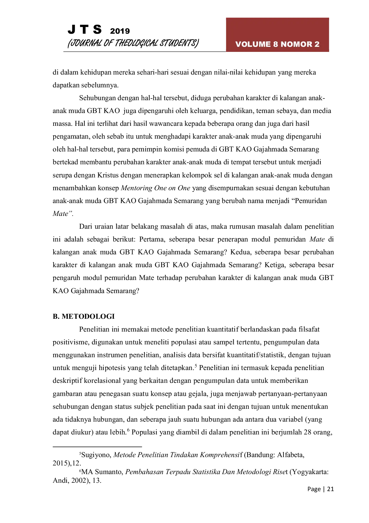 JURIS Pemuridan Mate Terhadap Perubahan Karakter Anak Muda