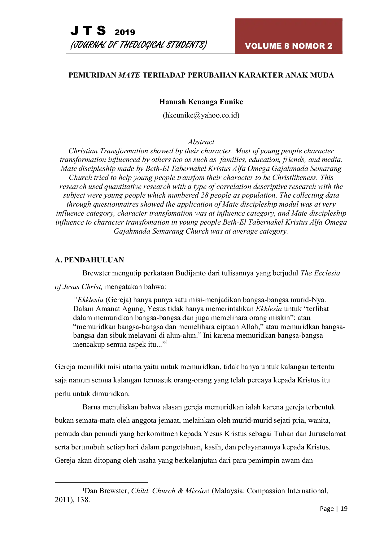 JURIS Pemuridan Mate Terhadap Perubahan Karakter Anak Muda