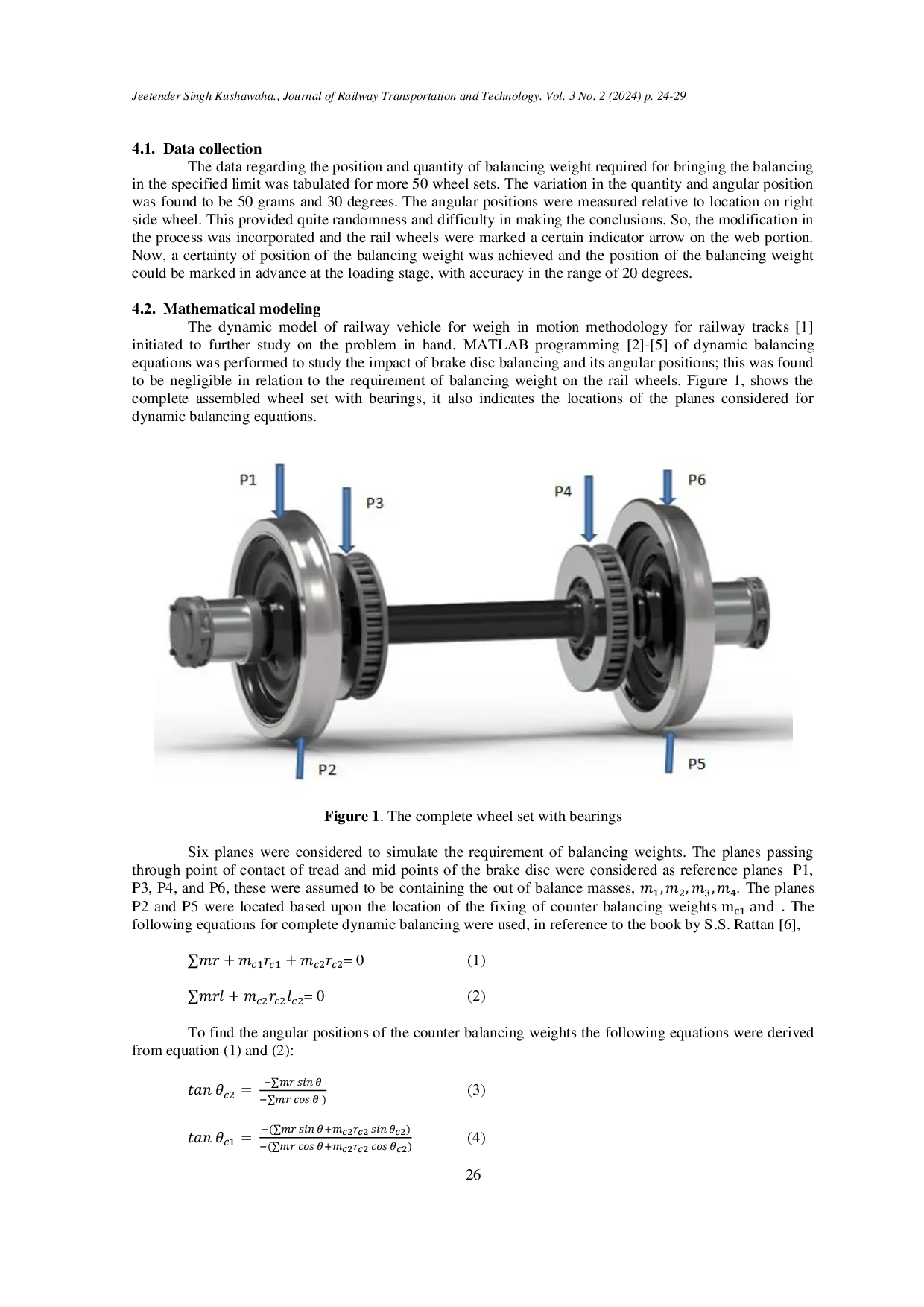 JURIS Innovative Approach to Minimize Balancing Weight in Railway Wheel Sets