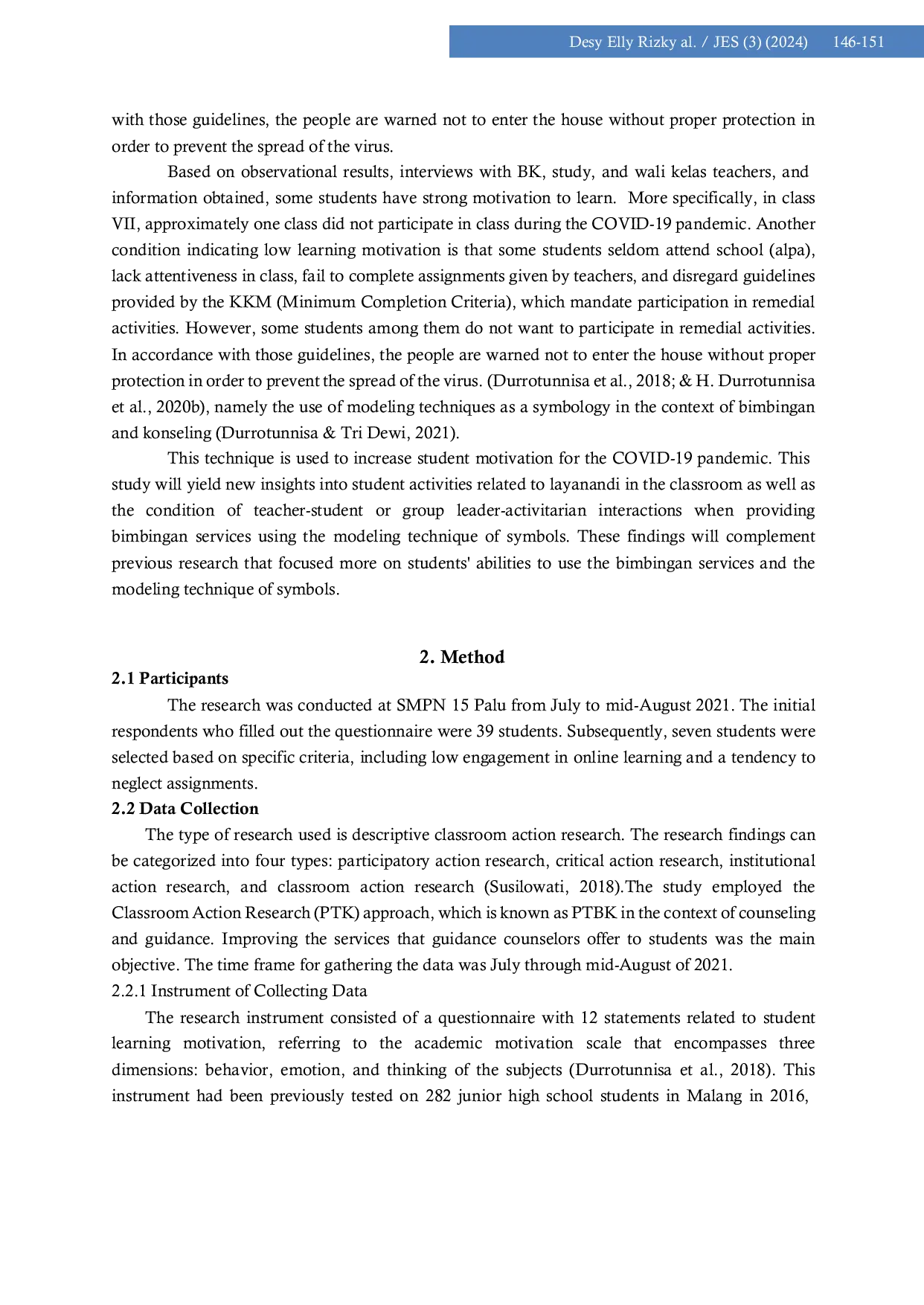 JURIS Group Guidance on Symbolic Modeling Techniques to Enhance Online Learning Motivation for Students