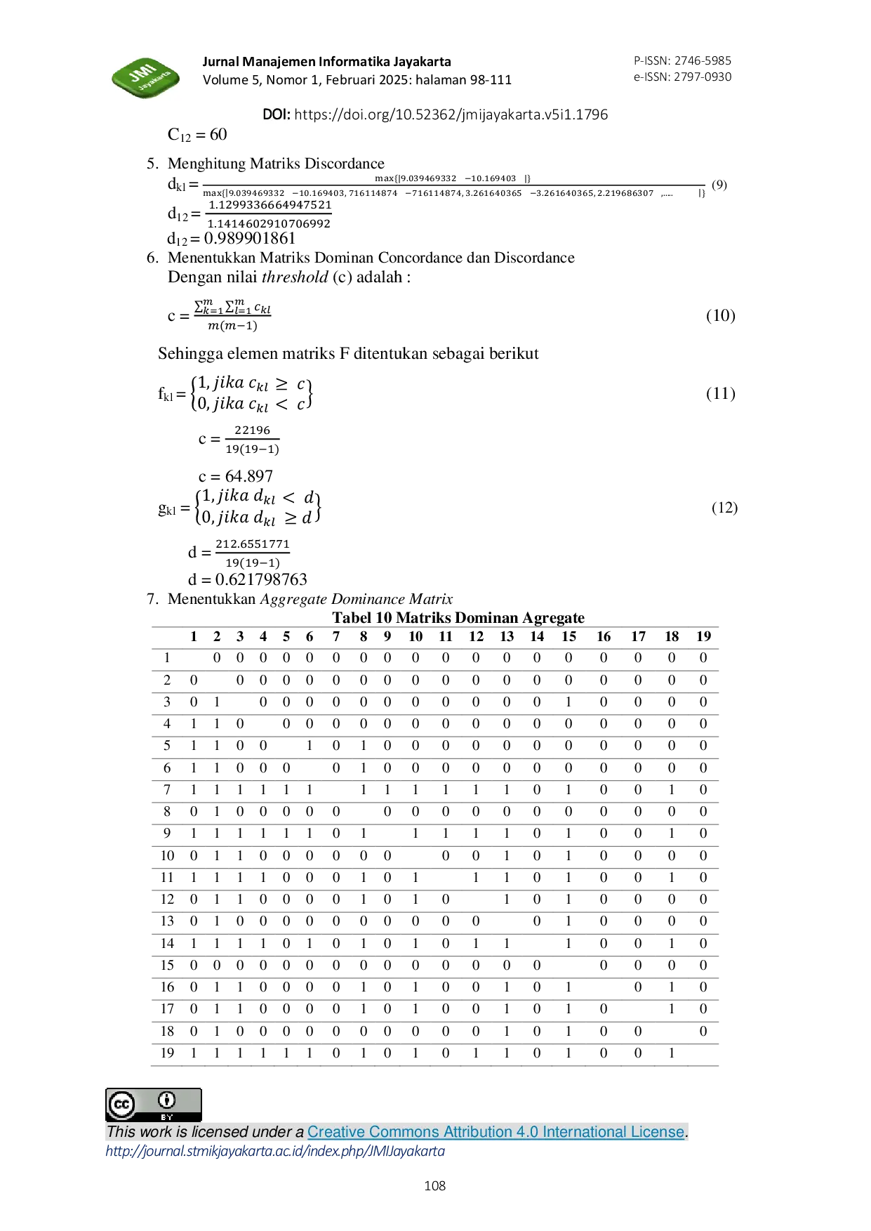 JURIS Sistem Pendukung Keputusan Pemilihan Sufor Untuk Balita Menggunakan Metode VIKOR dan ELECTRE