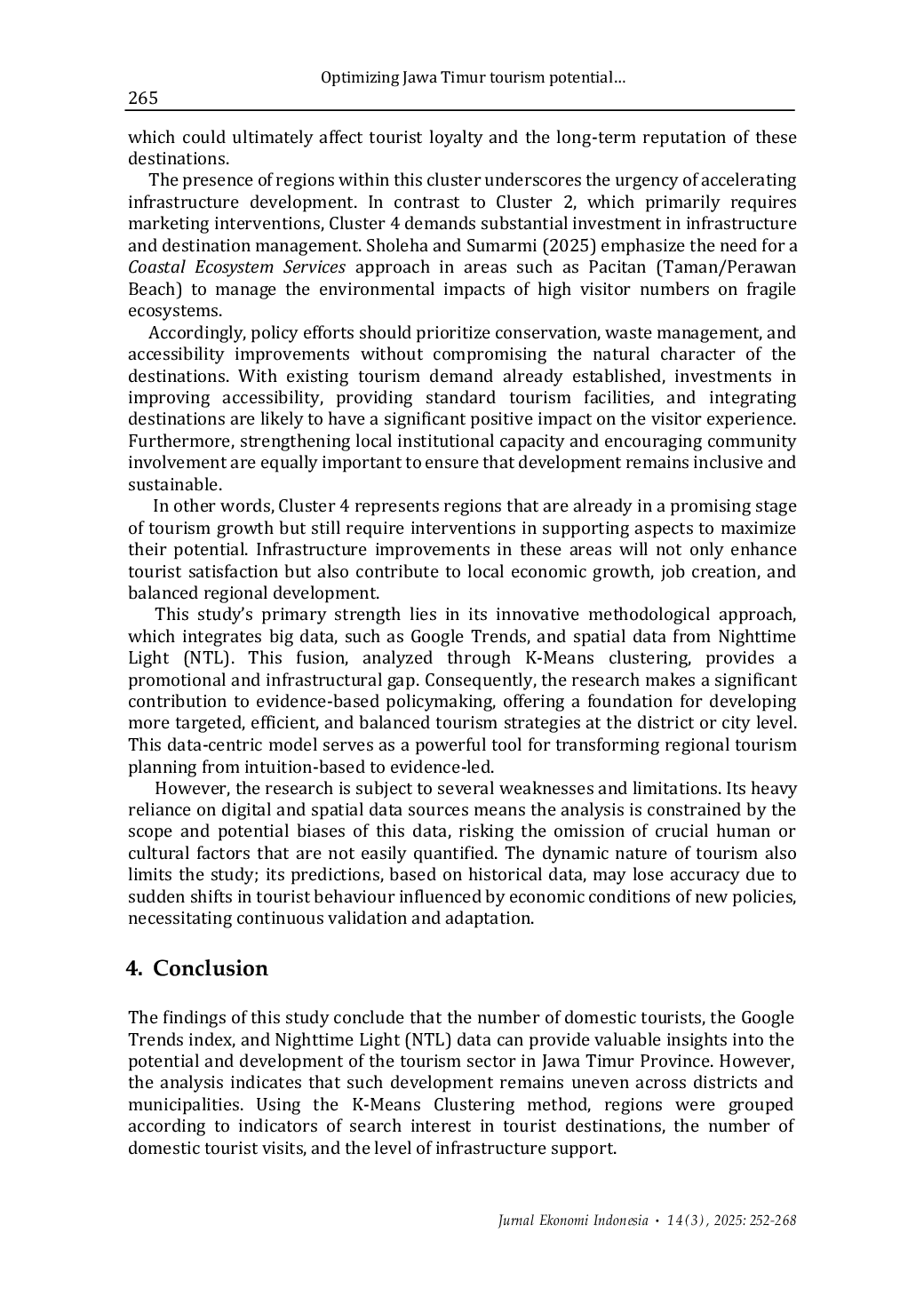JURIS Optimizing tourism development using Google Trends and nighttime light NTL data