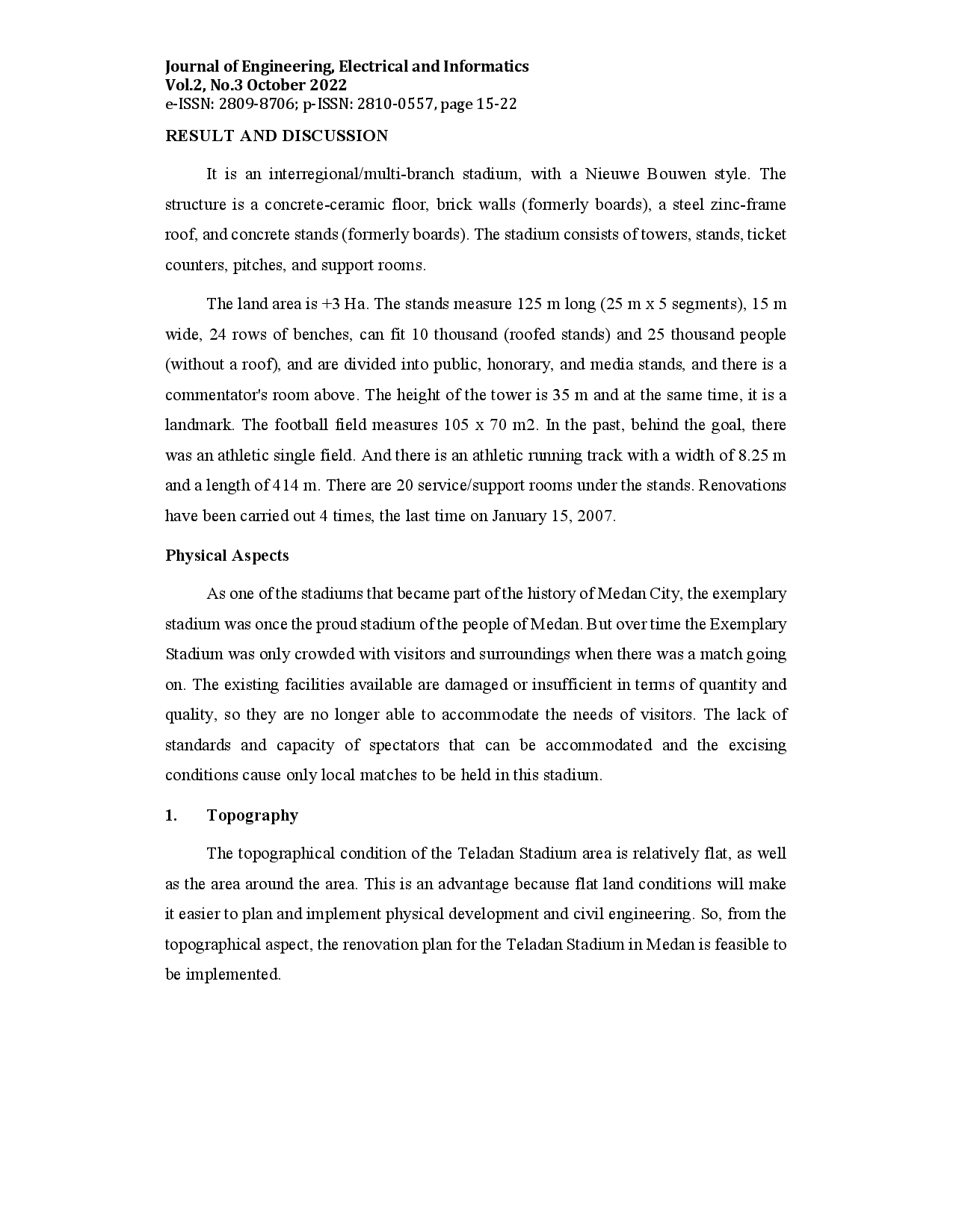 juris Analysis of Physical Aspects of Medan Teladan Stadium Renovation