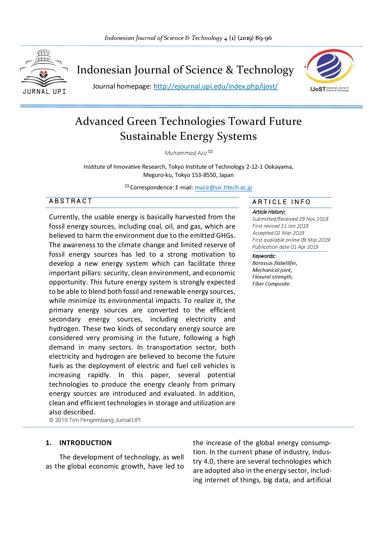 juris Advanced Green Technologies Toward Future Sustainable Energy Systems