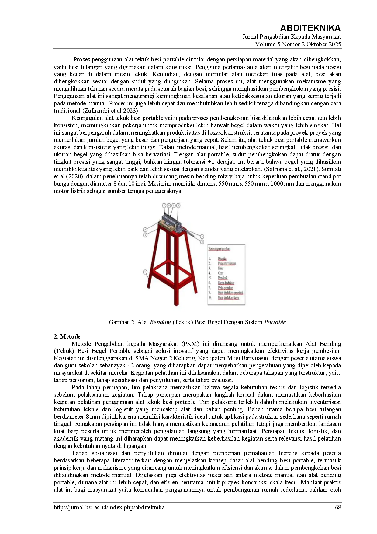 juris Sosialisasi Penggunaan Alat Bending Portabel Untuk Besi Begel