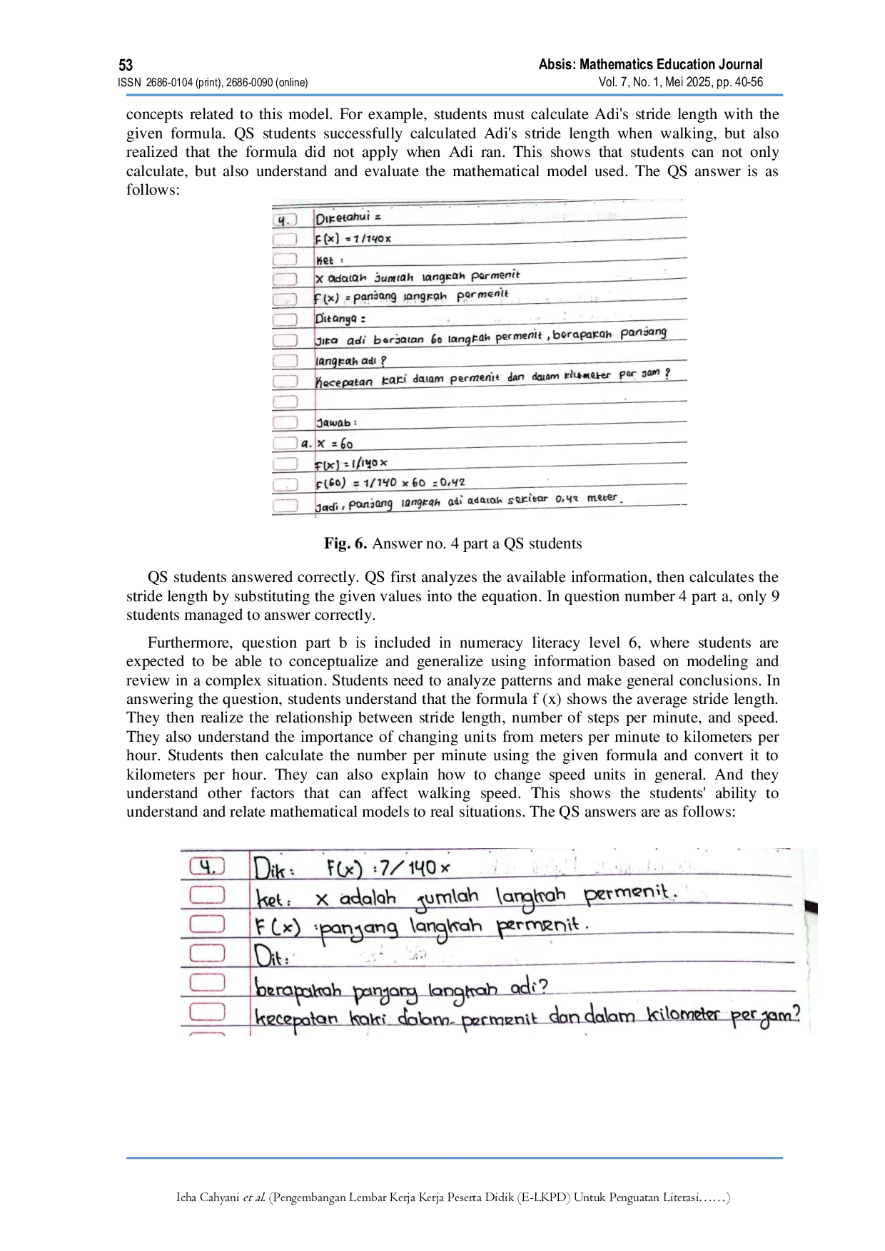 JURIS Development of Student Worksheets E LKPD to Strengthen Numeracy Literacy on Relations and Functions Material