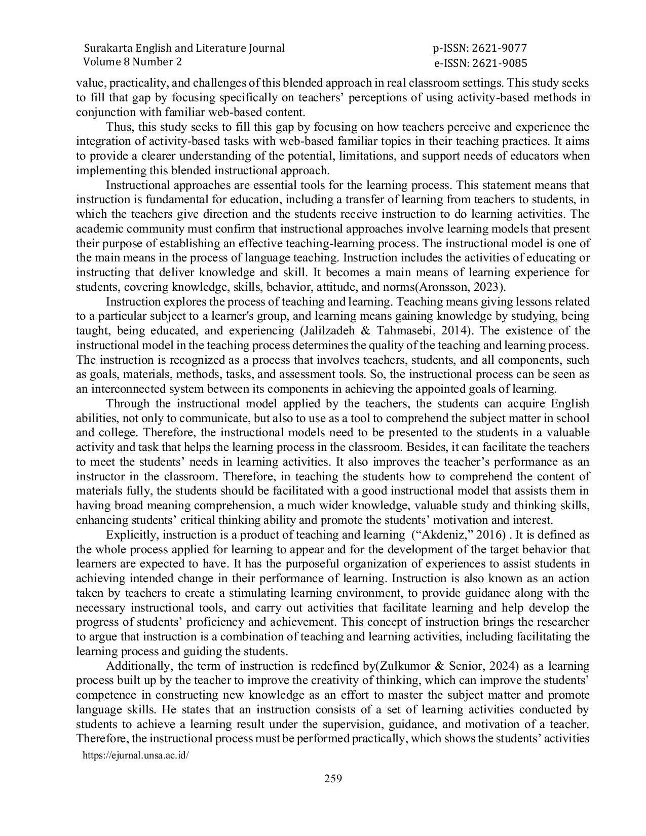 JURIS The Teachers Perception of Activity Based Tasks Integrated with Utilization of Web Based Familiar Topics