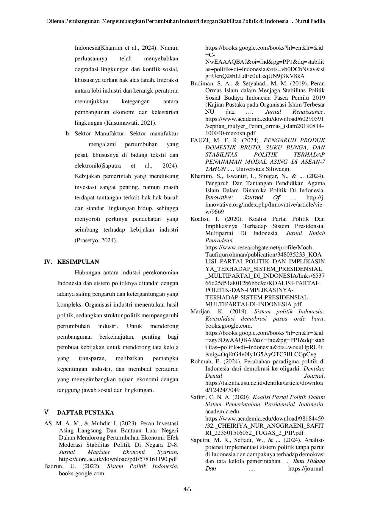 juris Dilema Pembangunan Menyeimbangkan Pertumbuhan Industri dengan Stabilitas