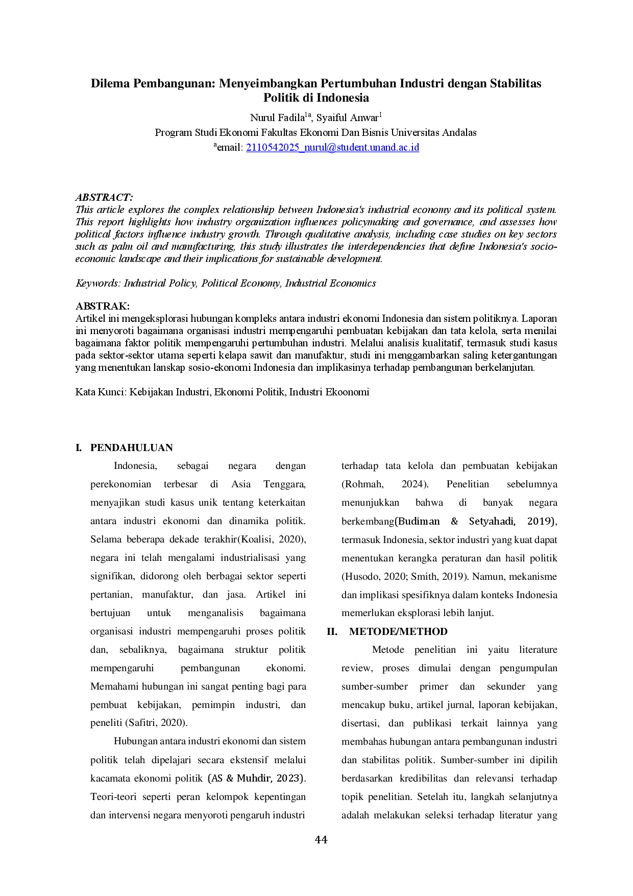 juris Dilema Pembangunan Menyeimbangkan Pertumbuhan Industri dengan Stabilitas