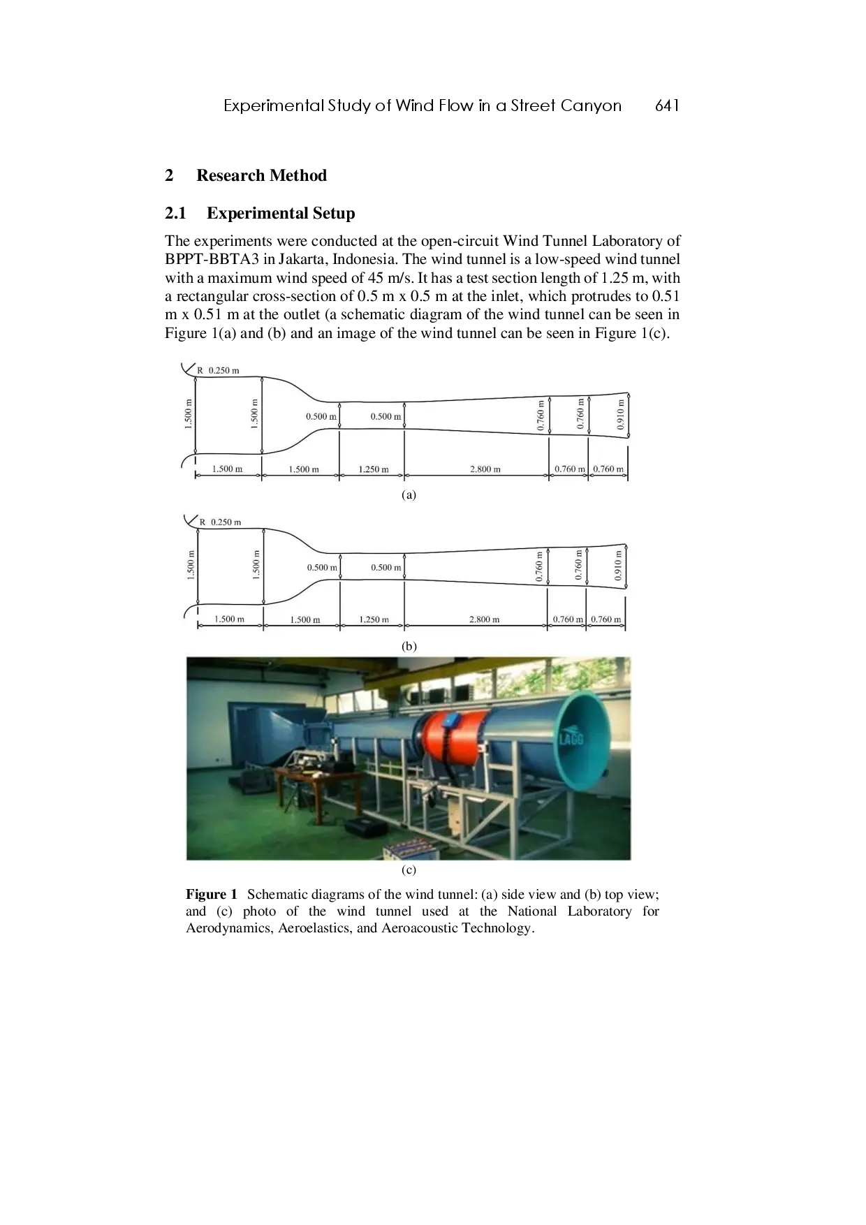 juris Experimental Study of Wind Flow in a Street Canyon between High Rise Buildings Using PIV