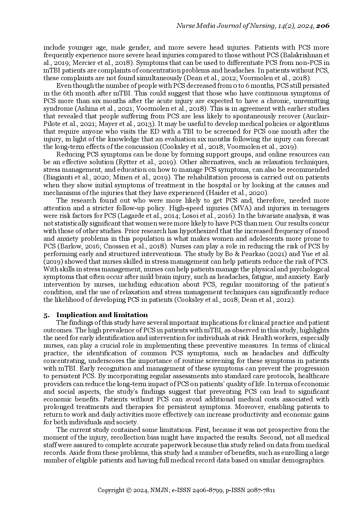 juris Prevalence of Persistent Post Concussion Syndrome in Adults After Mild Traumatic Brain Injury