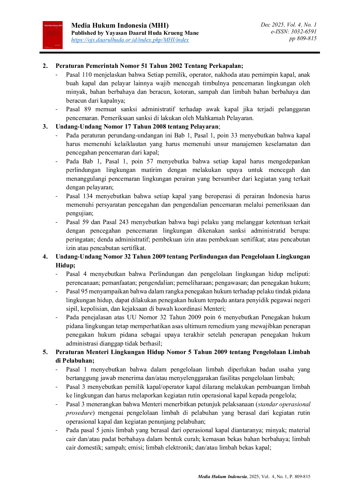 JURIS Fenomena Pencemaran Limbah Minyak Hitam Oil Spill di Kabupaten Bintan ditinjau dari Perspektif Hukum Nasional