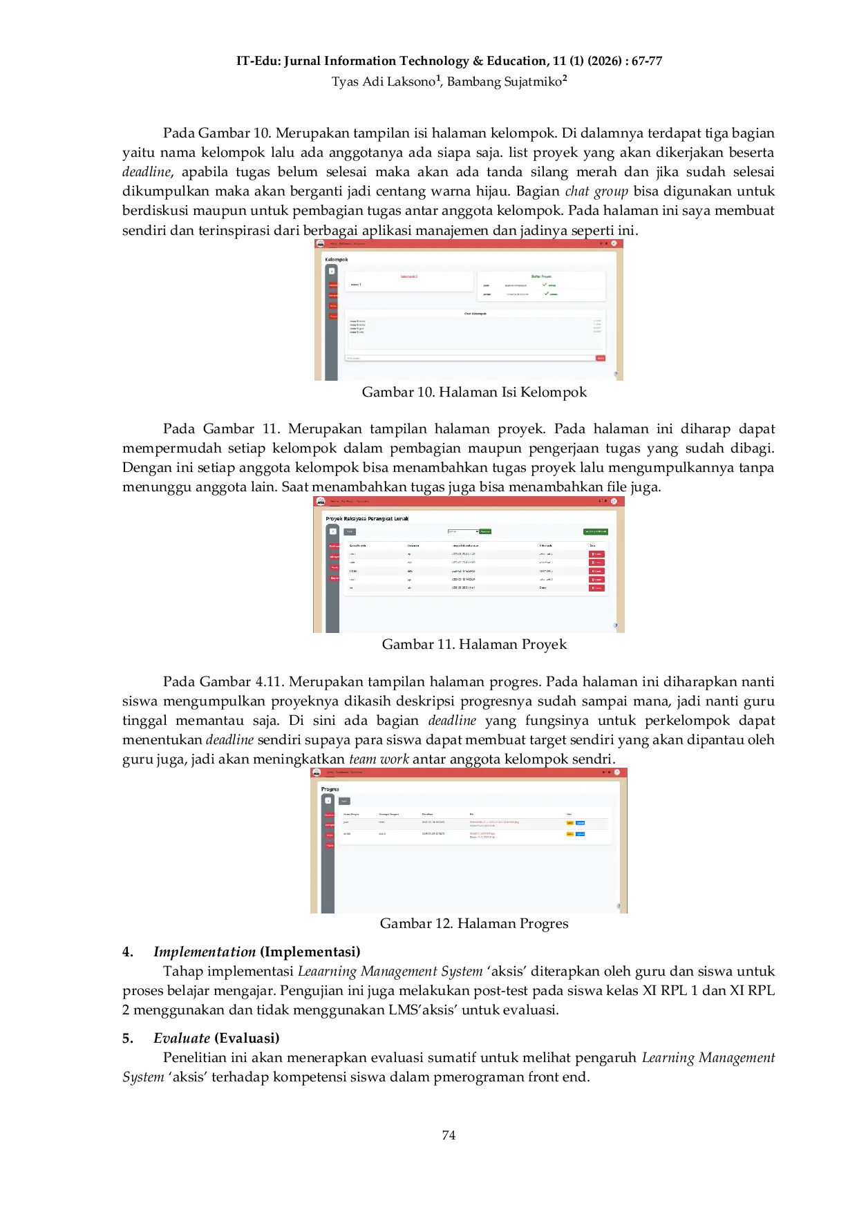 JURIS Rancang Bangun LMS Media Pelacakan Menggunakan Project Based Learning Untuk Meningkatkan Kompetensi Pemrograman Frontend Developer