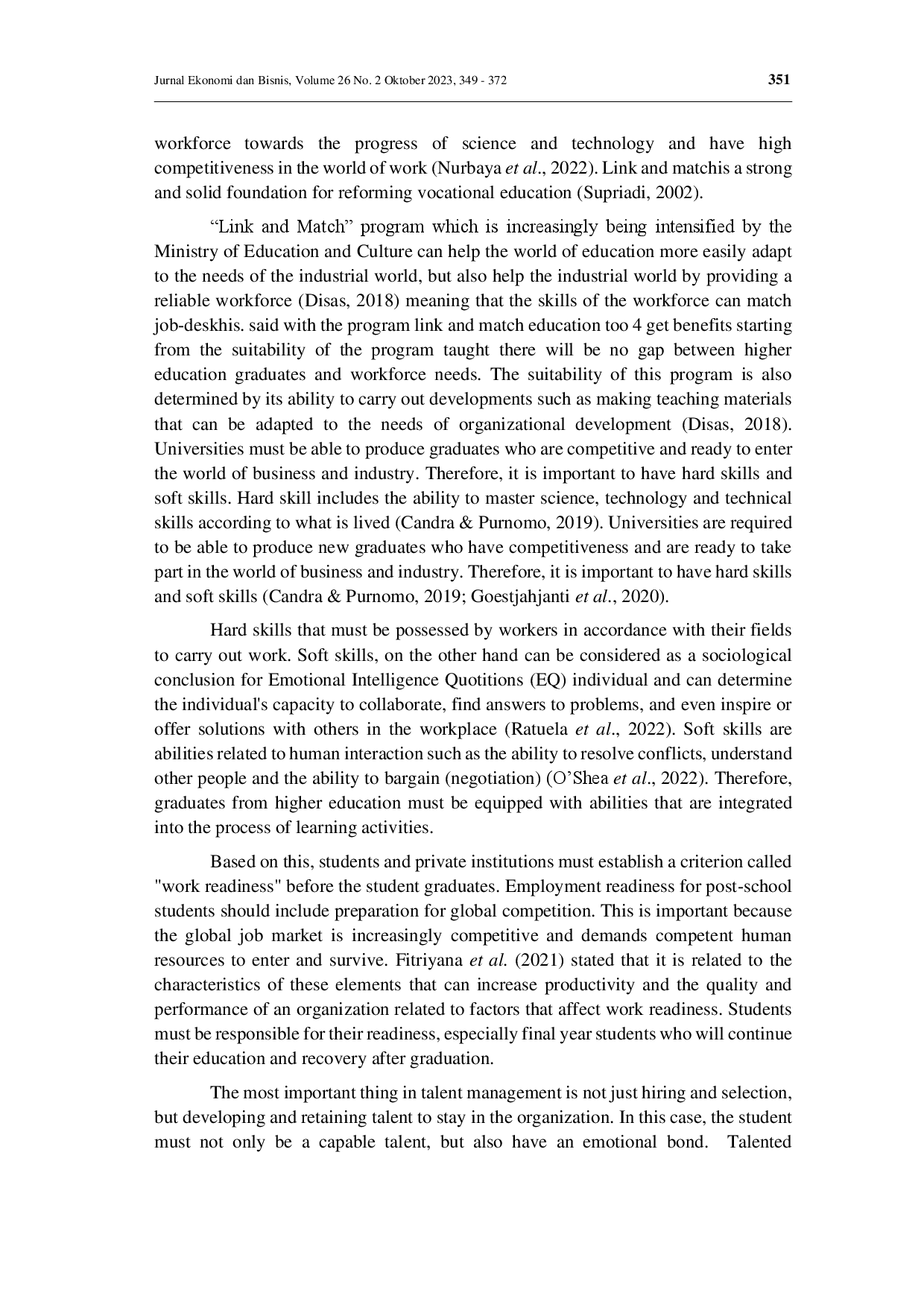 juris Improving work readiness through talent management knowledge management and learning organizations in private universities