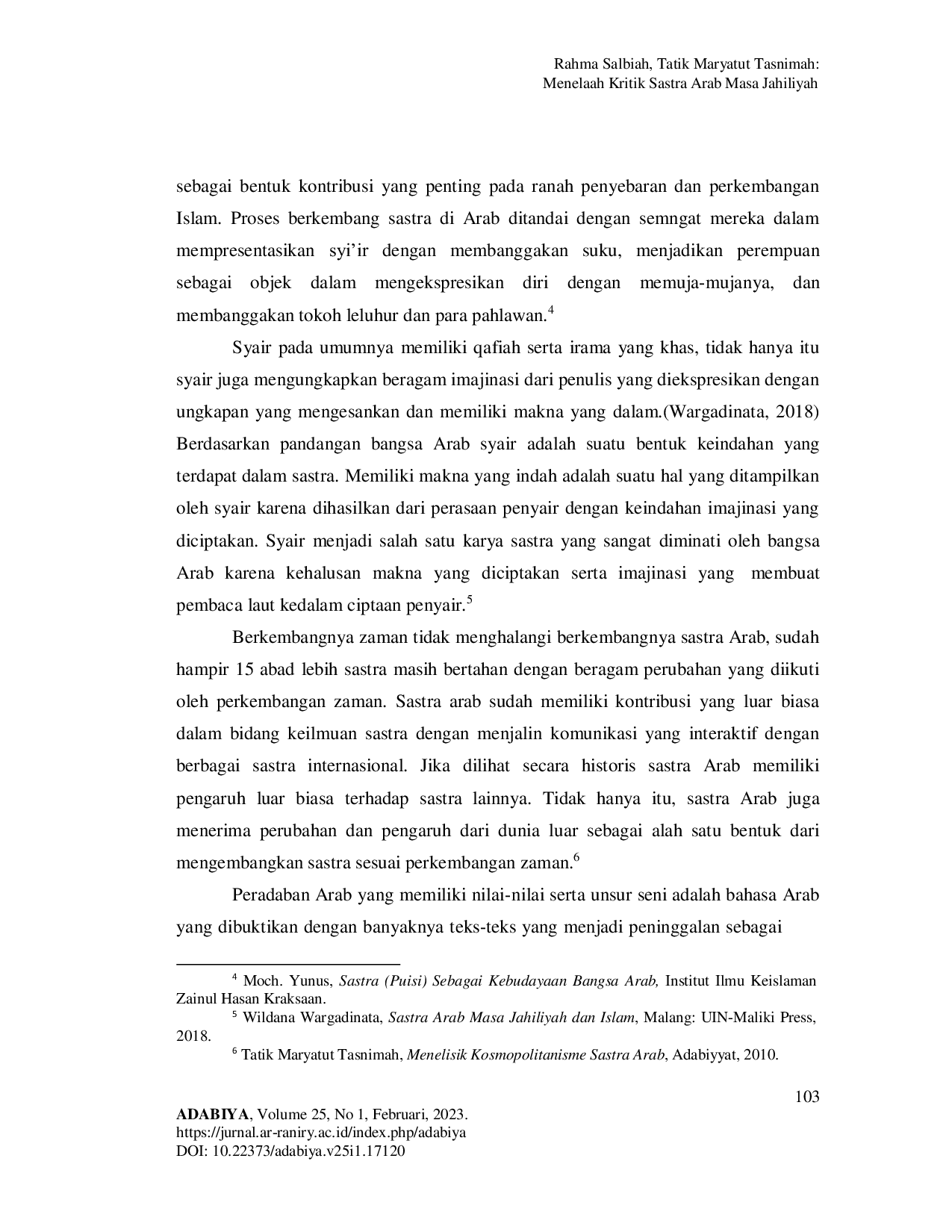 JURIS Menelaah Kritik Sastra Arab Masa Jahiliyah