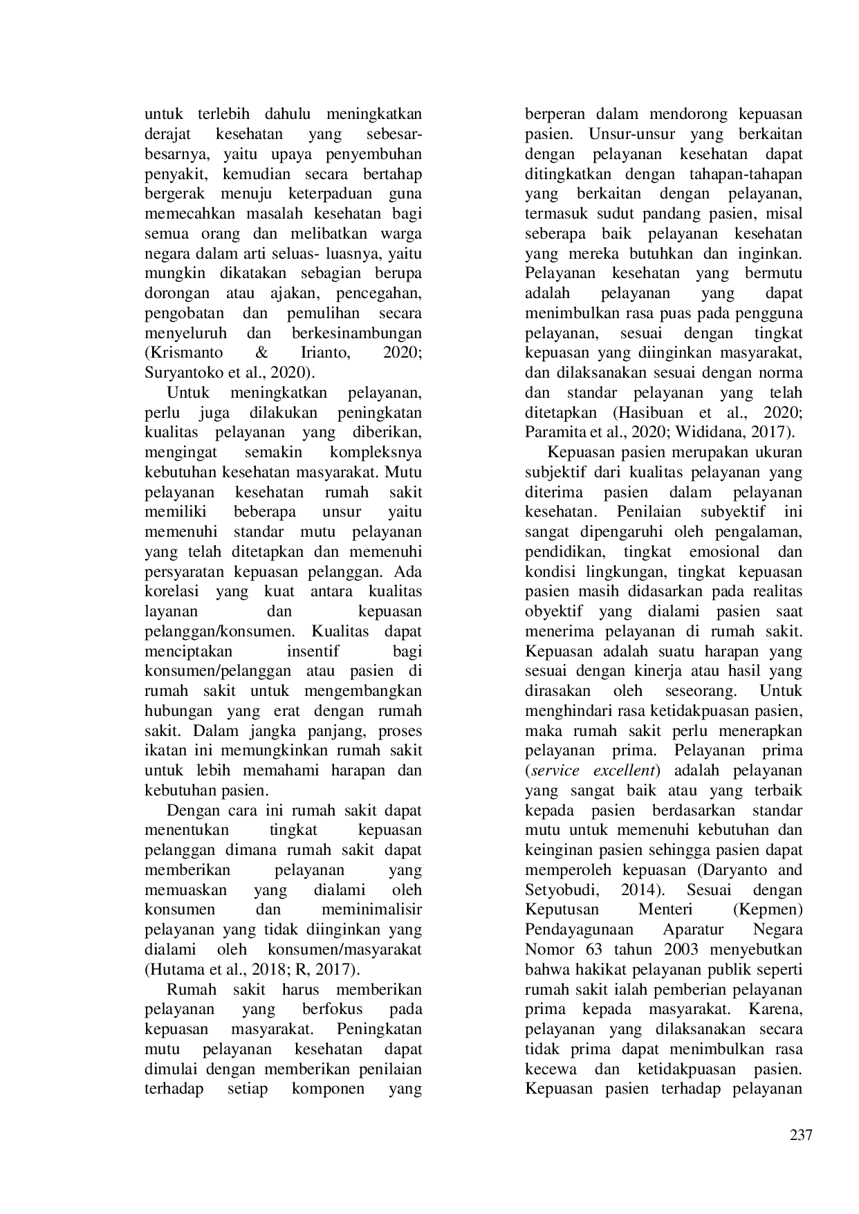 JURIS Kepuasan Pasien Terhadap Rumah Sakit Bina Sehat Jember