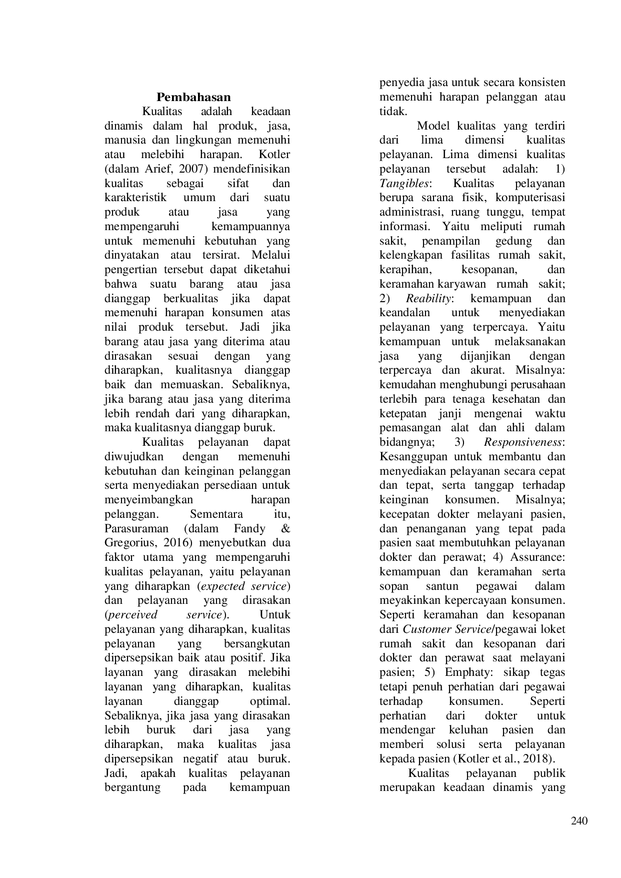 JURIS Kepuasan Pasien Terhadap Rumah Sakit Bina Sehat Jember