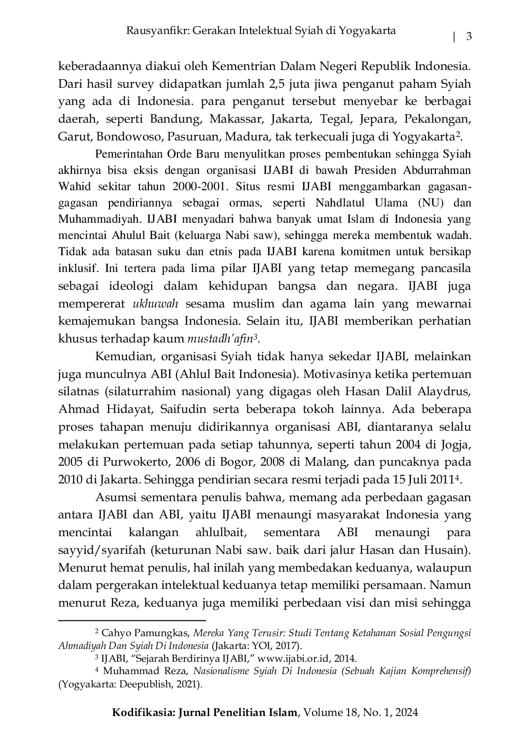 JURIS Rausyanfikr Gerakan Intelektual Syiah di Yogyakarta