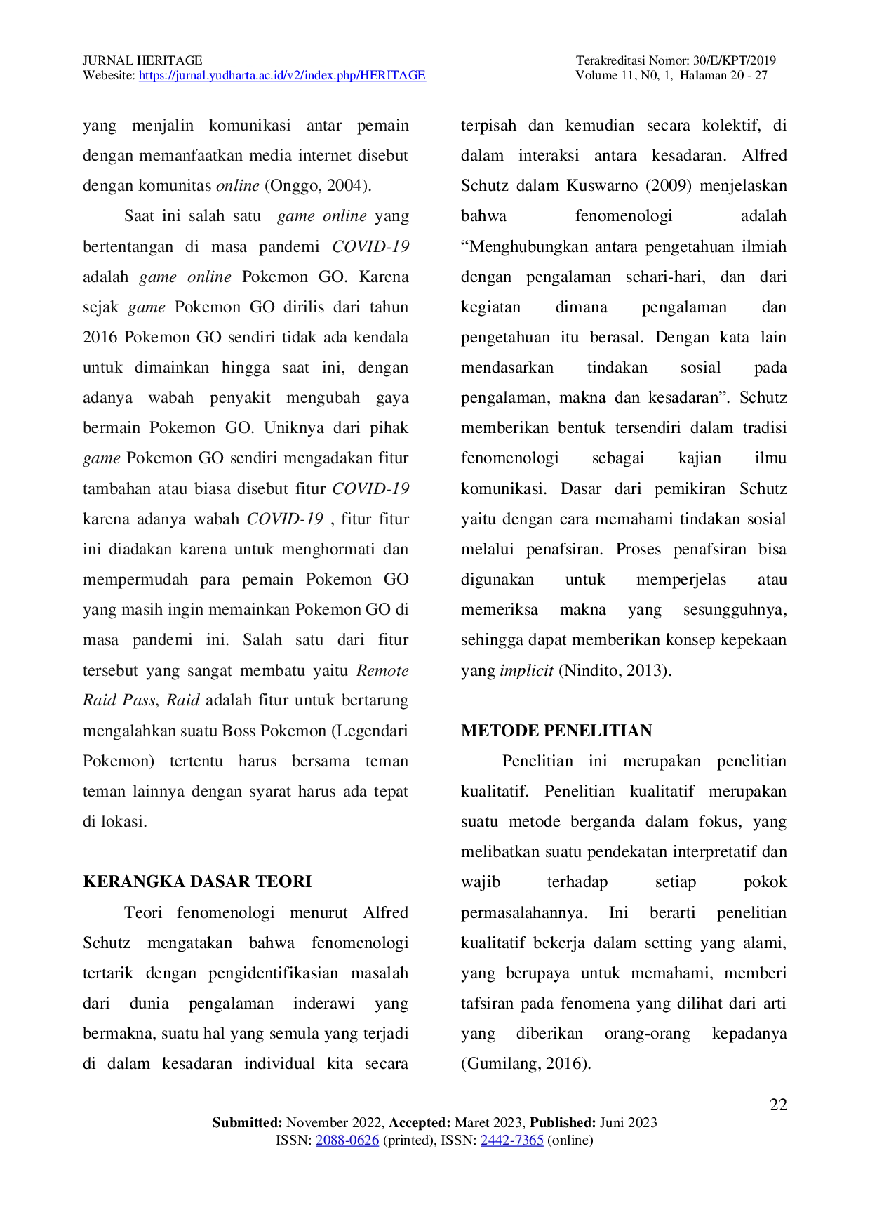 JURIS Fenomena Game Pokemon Go Di Masa Pandemi Covid 19