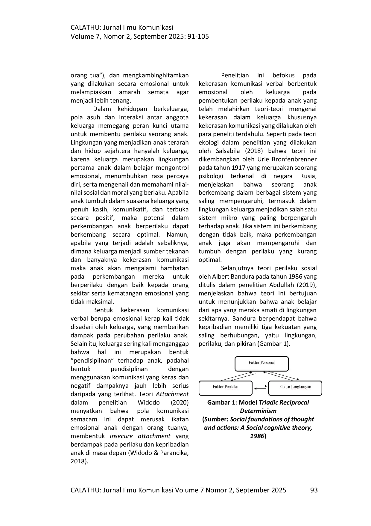 JURIS Kekerasan Komunikasi Verbal Dalam Bentuk Emosional Keluarga Pada Perilaku Anak