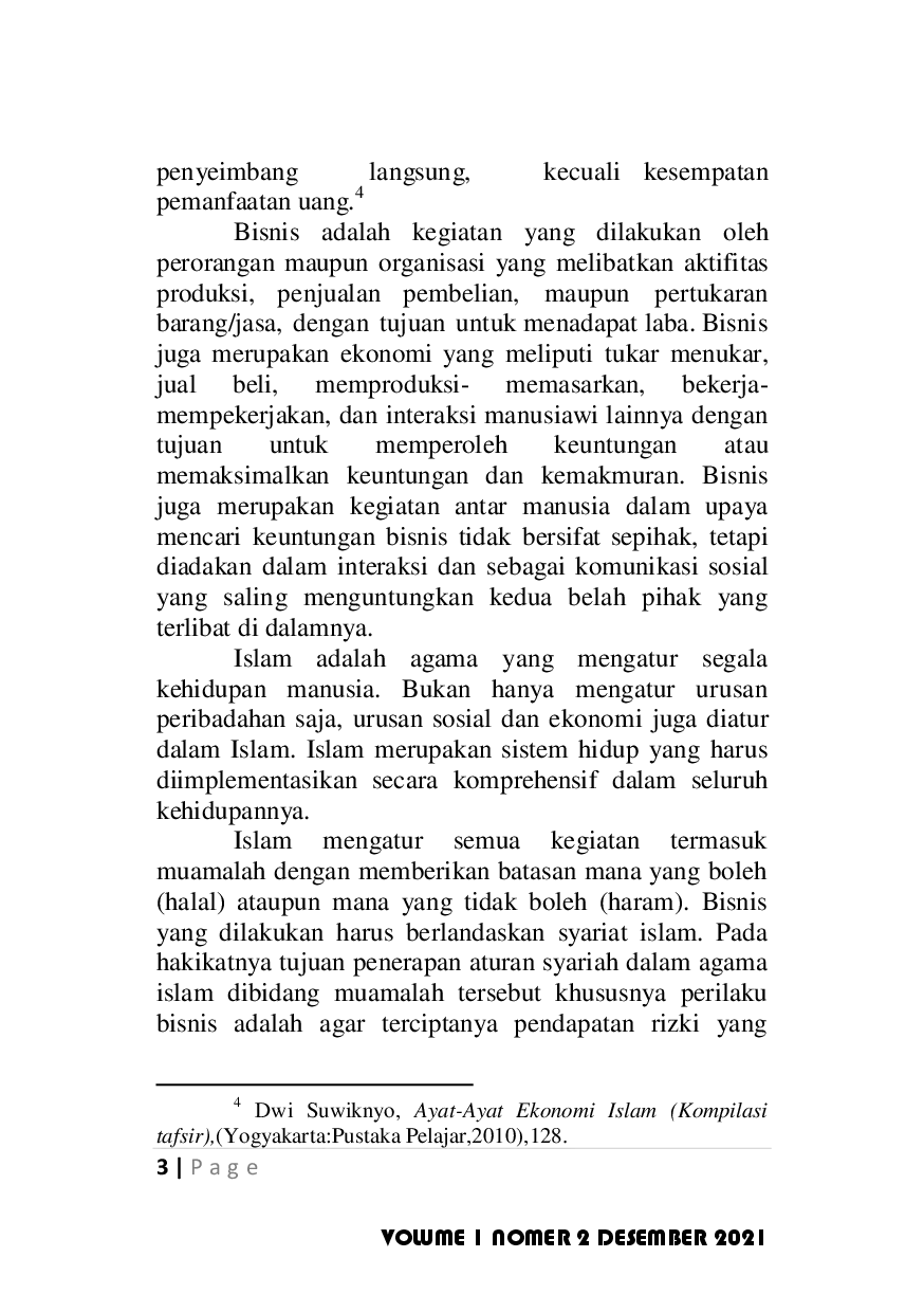 juris Penerapan Etika Bisnis Islam Dalam Kegiatan Home Industry Sambal Pecel Lombok Belis Asli Madiun