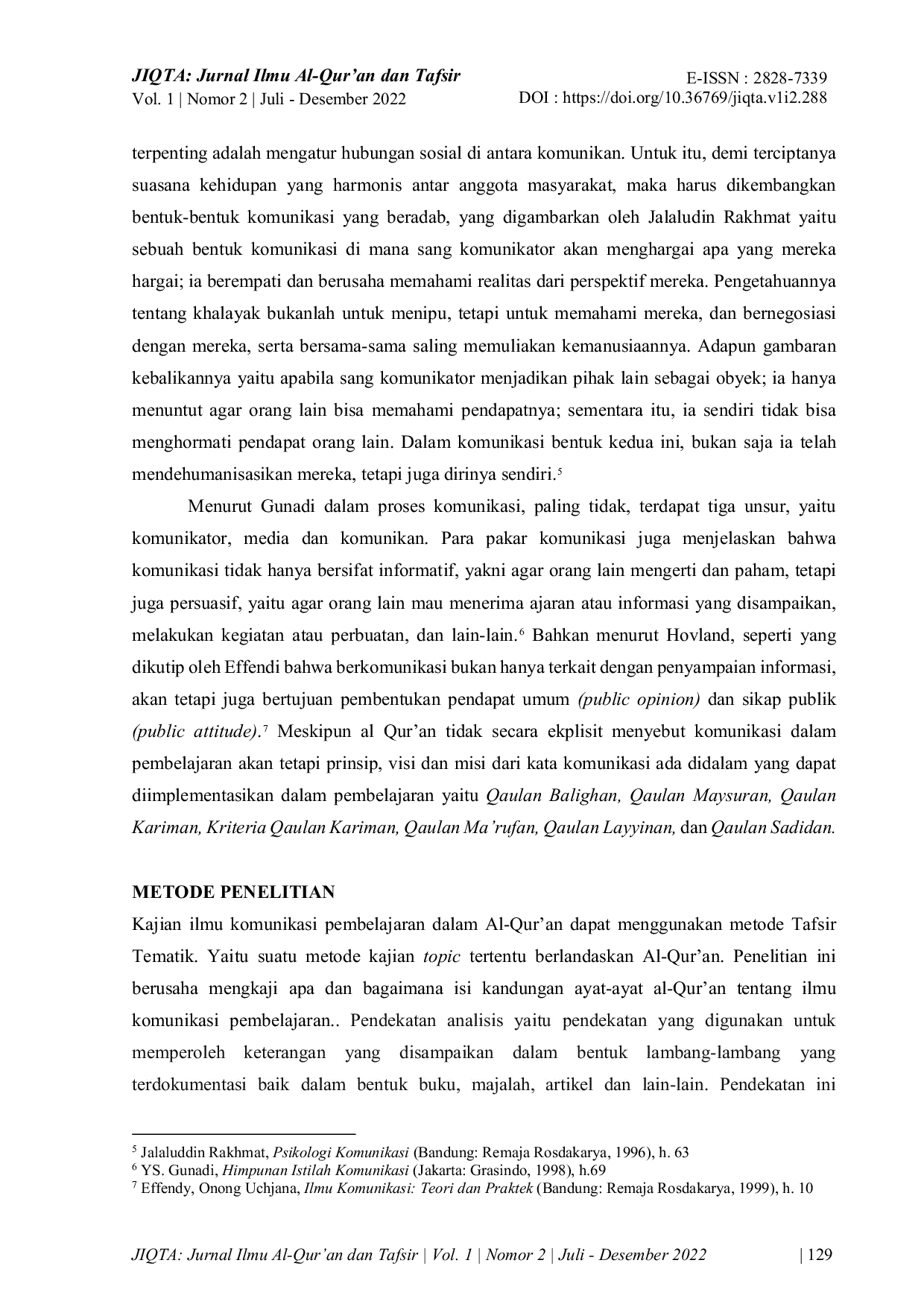 JURIS Konsep Komunikasi Pembelajaran Dalam Al Qur an