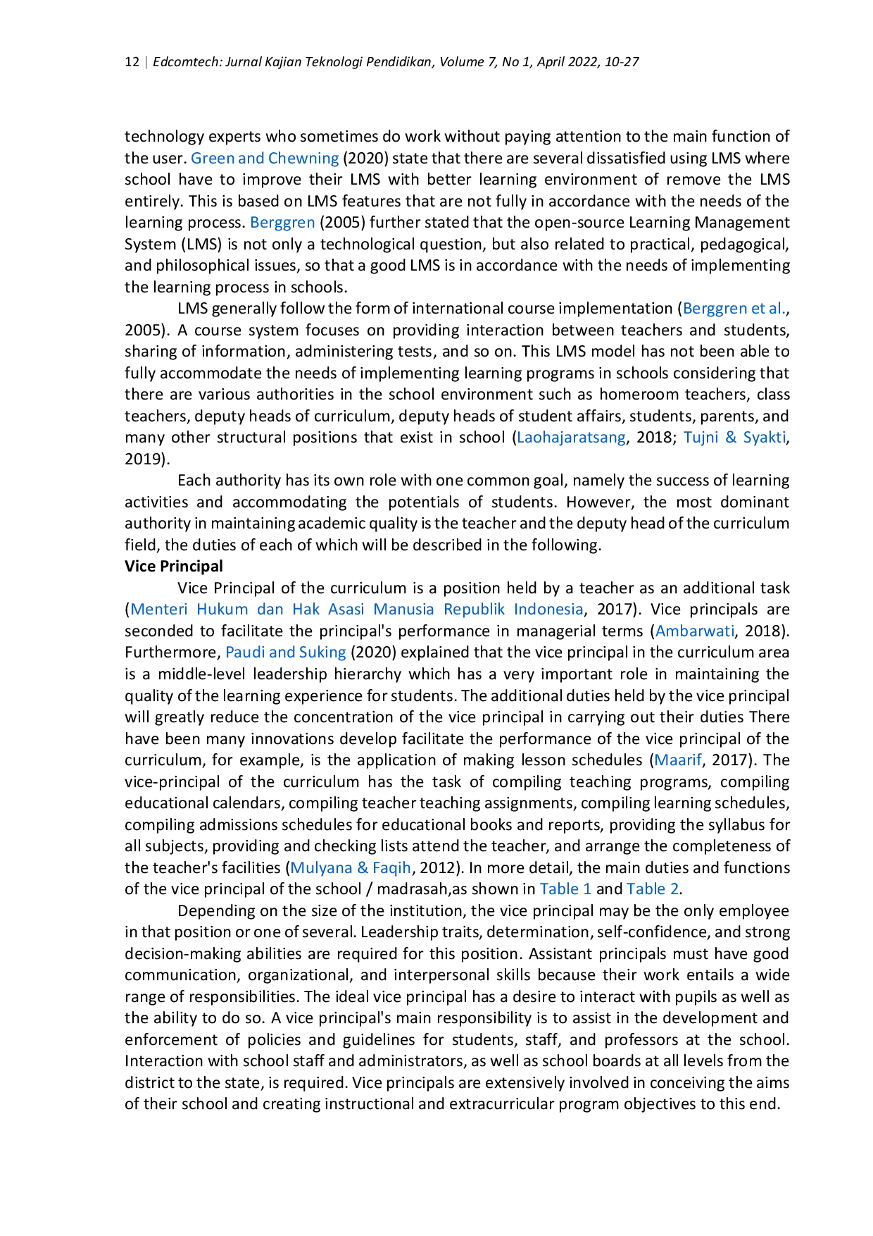 JURIS Pedagogical Review of Edulogy LMS Case Study on Indonesian Educational System