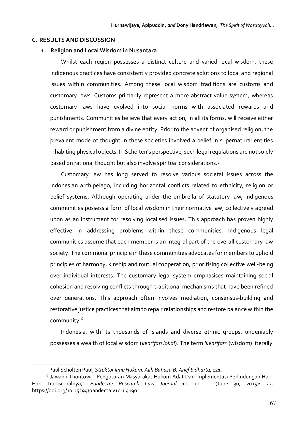 JURIS The Spirit of Wasatiyyah Sufism and Local Wisdom in Indonesia