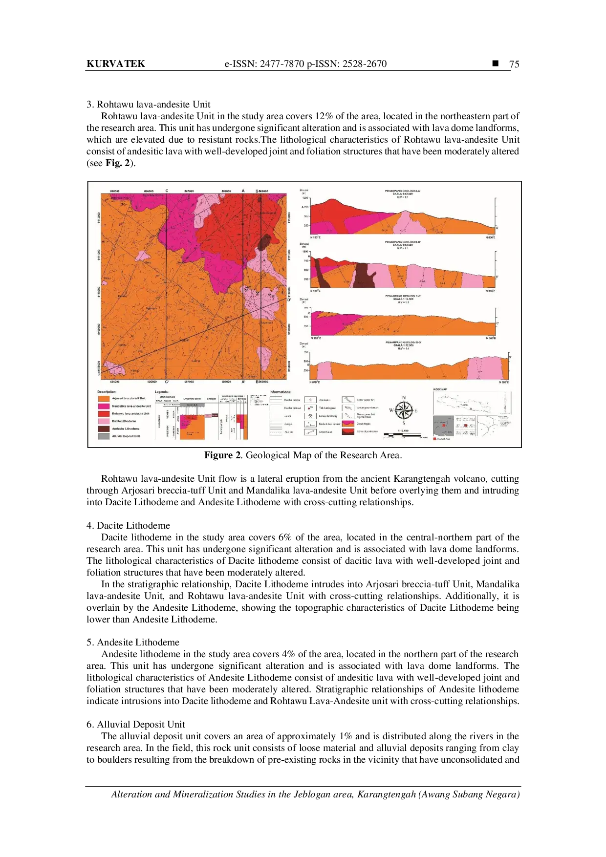 JURIS Alteration and Mineralization Studies in the Jeblogan Area Karangtengah Wonogiri Central Java