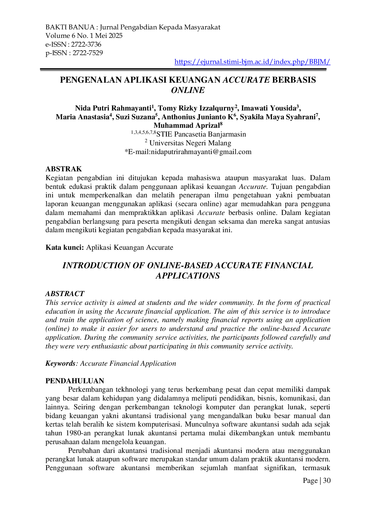 JURIS Pengenalan Aplikasi Keuangan Accurate Berbasis Online