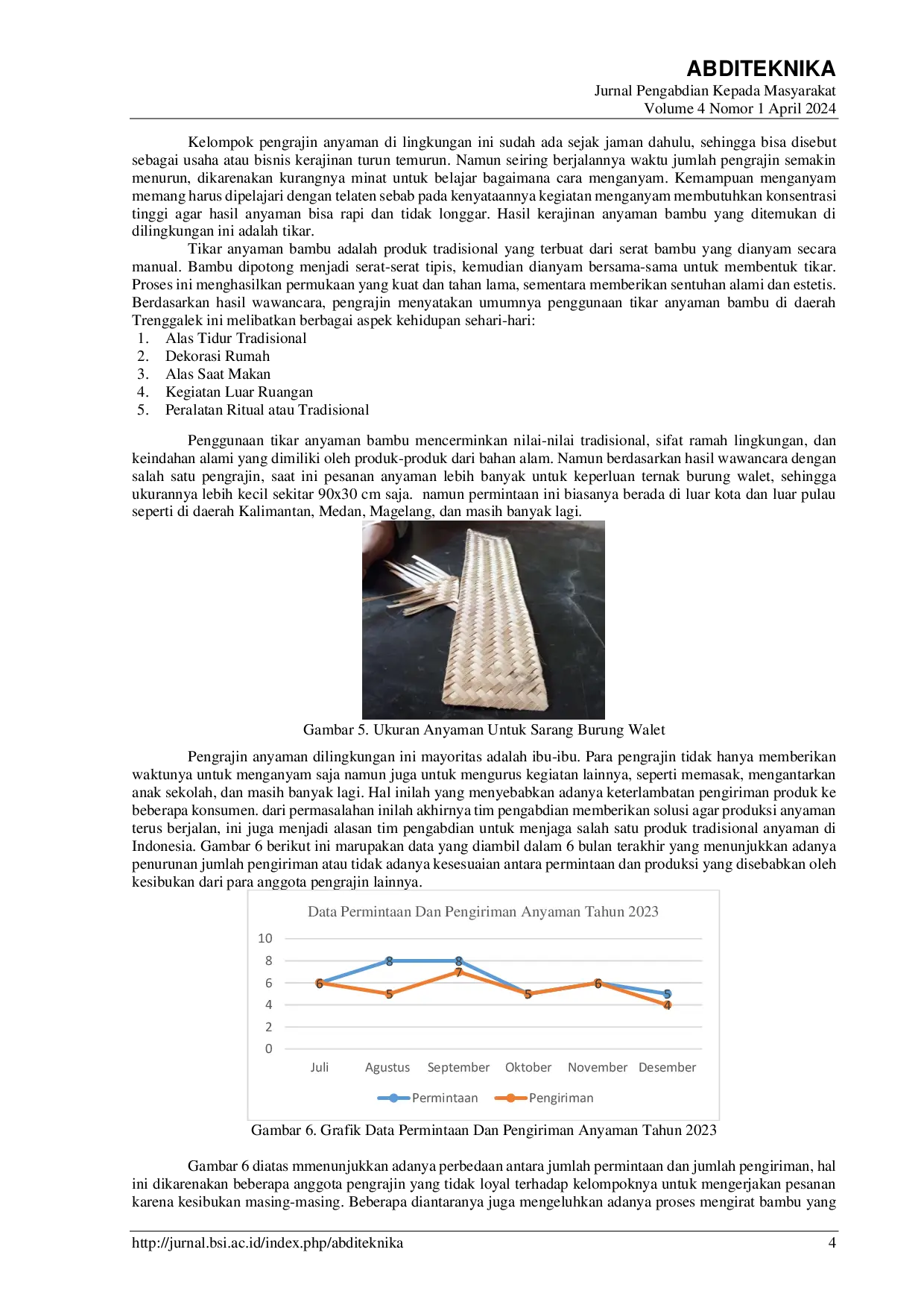 JURIS Inovasi Perancangan Alat Irat Bambu Sebagai Bentuk Dukungan Pelestarian Produk Anyaman di Trenggalek