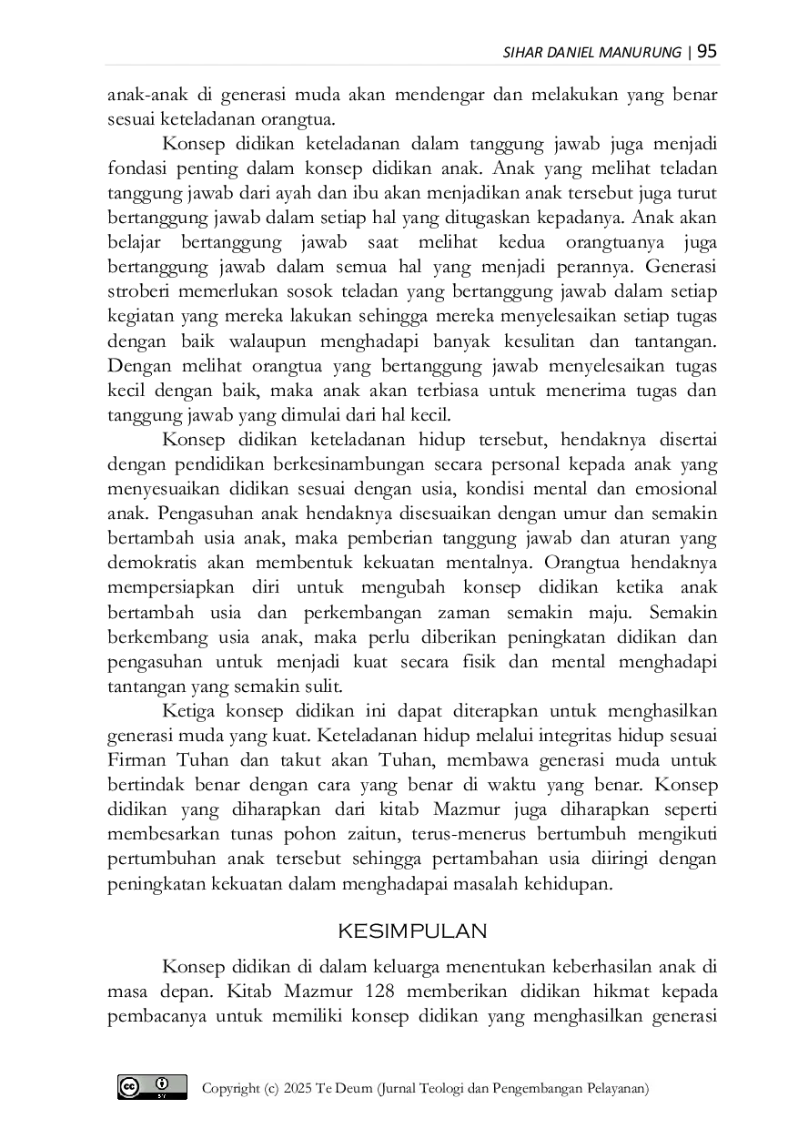 JURIS Konsep Didikan Menurut Mazmur 128