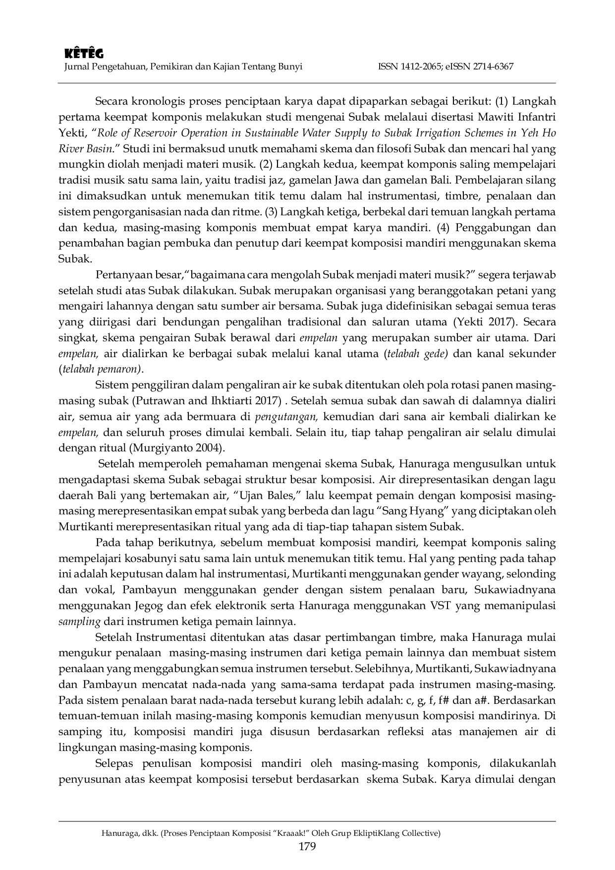 JURIS Proses Penciptaan Komposisi Kraaak Oleh Grup Ekliptiklang Collective