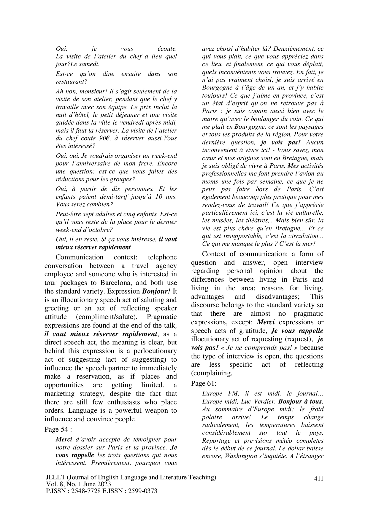 JURIS Ekspresi Pragmatis dalam Pembelajaran Bahasa Prancis dengan Buku Alter Ego