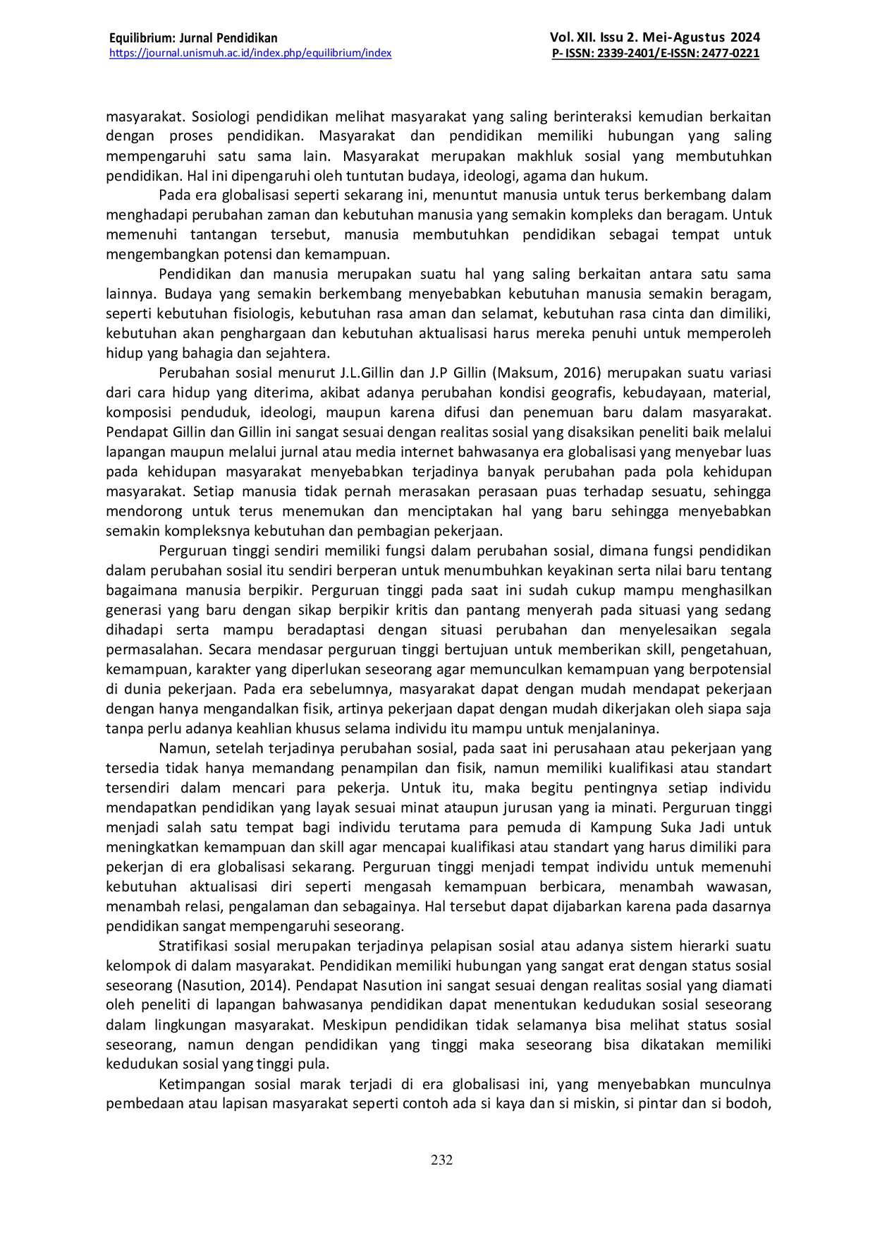 JURIS Motivasi Pemuda Dalam Melanjutkan Perguruan Tinggi Studi Pada Pemuda Yang Melanjutkan Studi Ke Perguruan tinggi Di Kampung Suka Jadi Desa Pangke Kabupaten Karimun