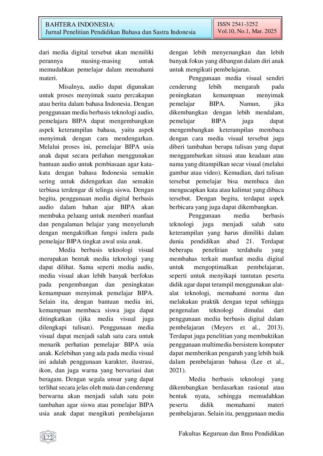 JURIS Urgensi Penggunaan Media Teknologi Dalam Pembelajaran Bipa Berbasis Budaya Yogyakarta Bagi Tingkat Pemula Usia Anak