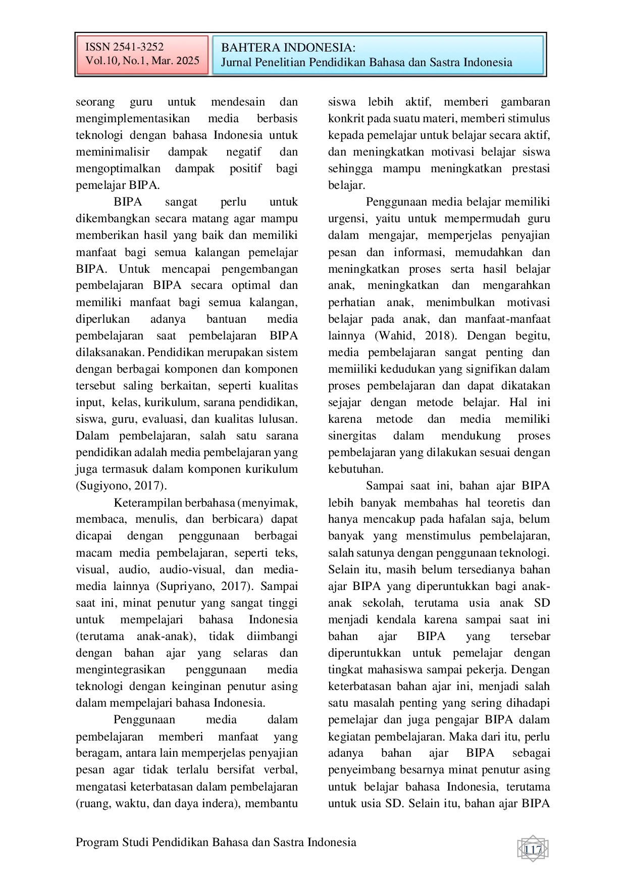 JURIS Urgensi Penggunaan Media Teknologi Dalam Pembelajaran Bipa Berbasis Budaya Yogyakarta Bagi Tingkat Pemula Usia Anak