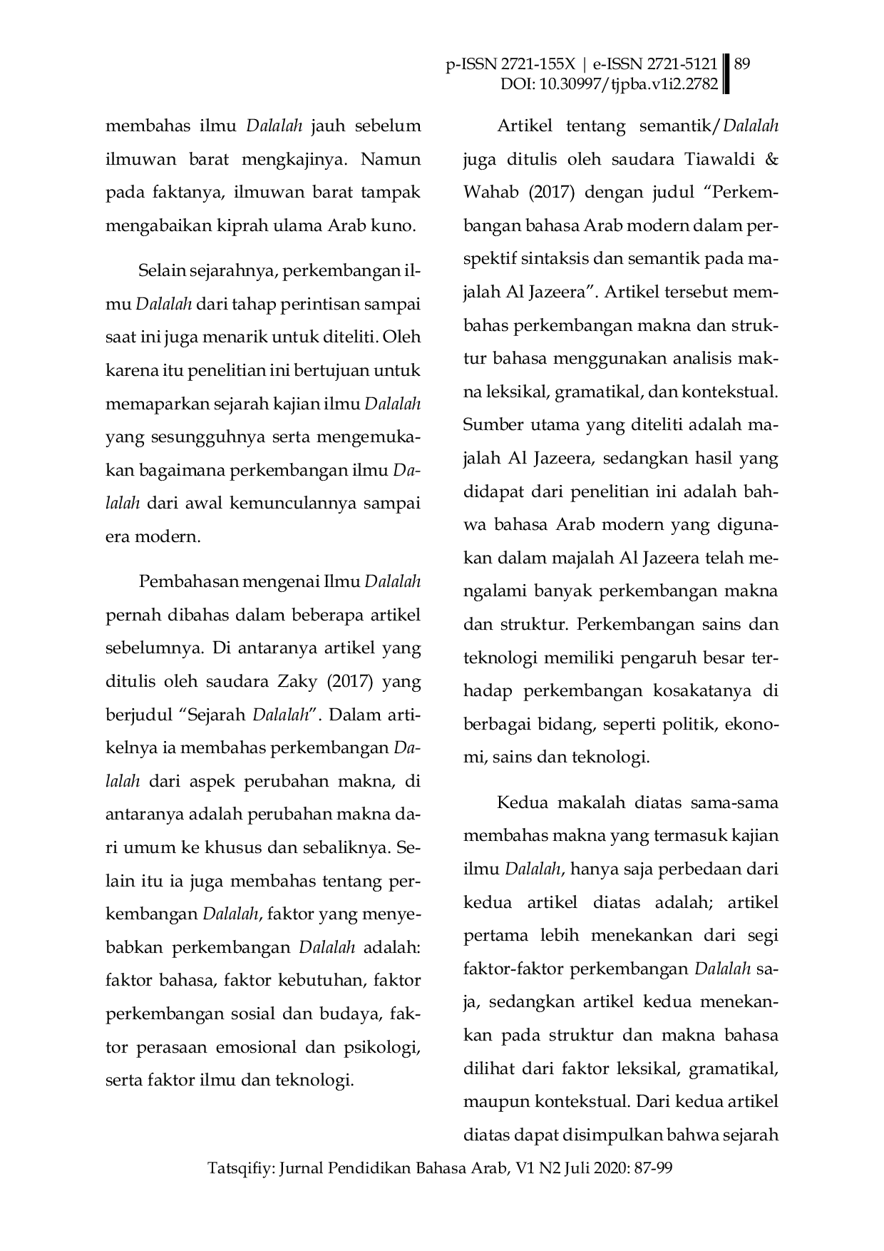 JURIS Sejarah Perkembangan Ilmu Dalalah dan Para Tokoh Tokohnya