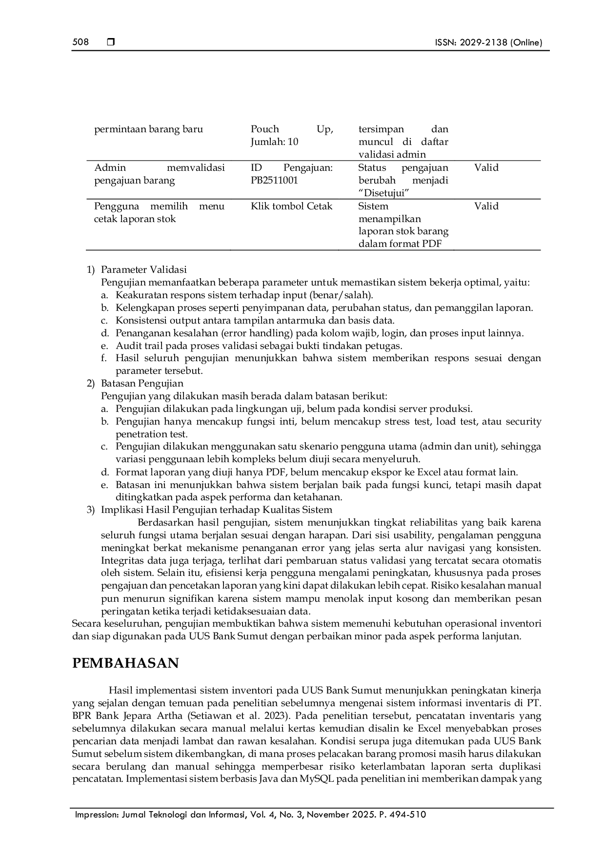 JURIS Sistem Inventori Barang Promosi pada Unit Usaha Syariah Bank Sumut berbasis Java