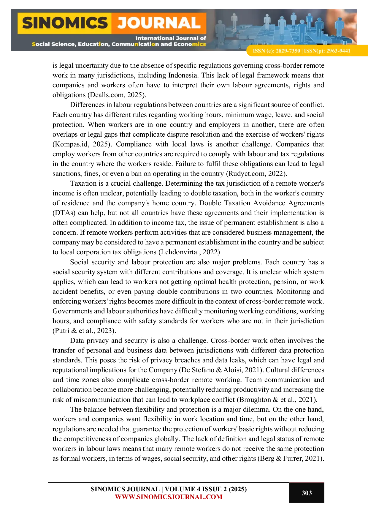 JURIS Regulatory Challenges in the Face of the Gig Economy and Cross Border Remote Work